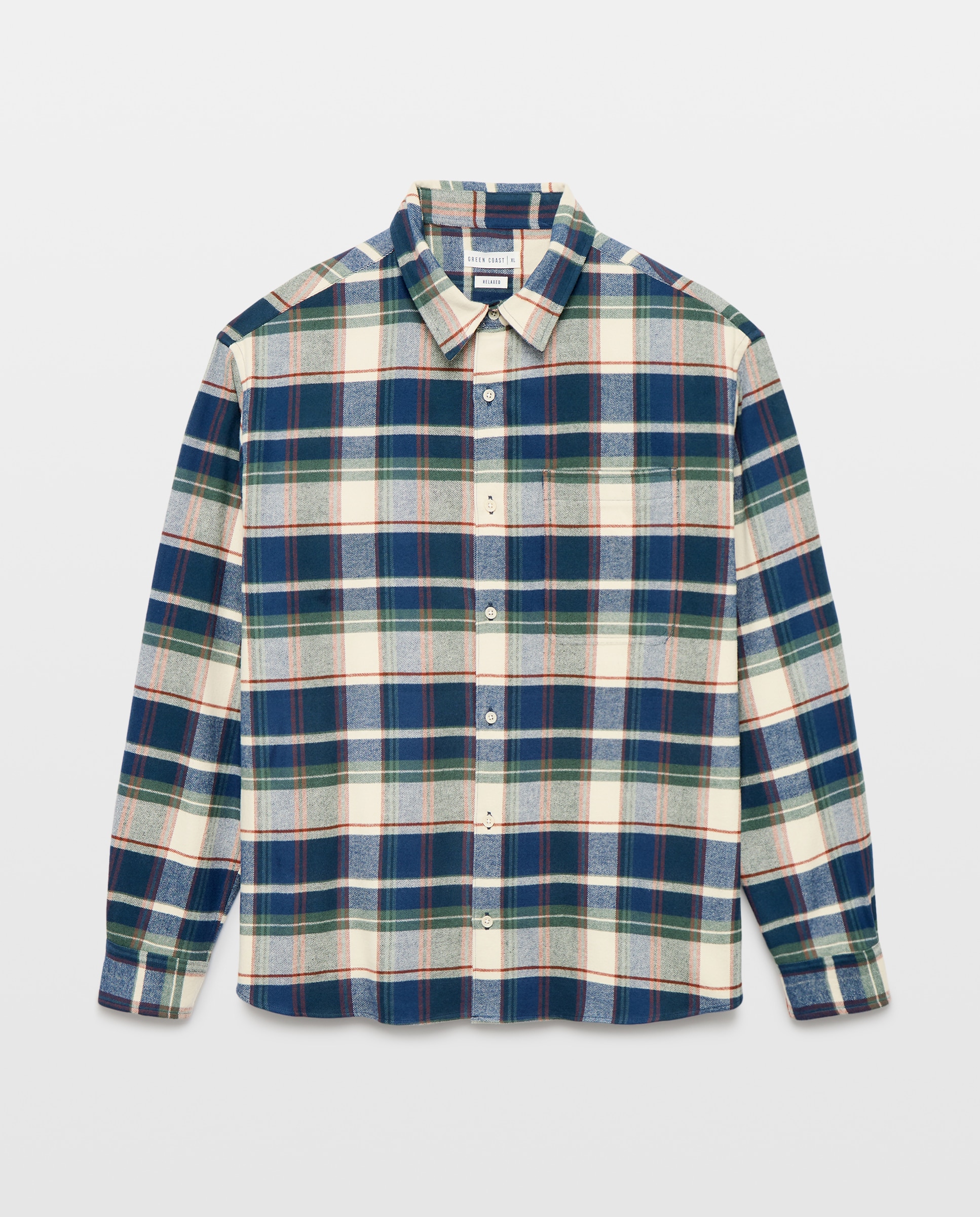 Imagen 4 de Camisa de hombre de manga larga - Green Coast - Verde Verde