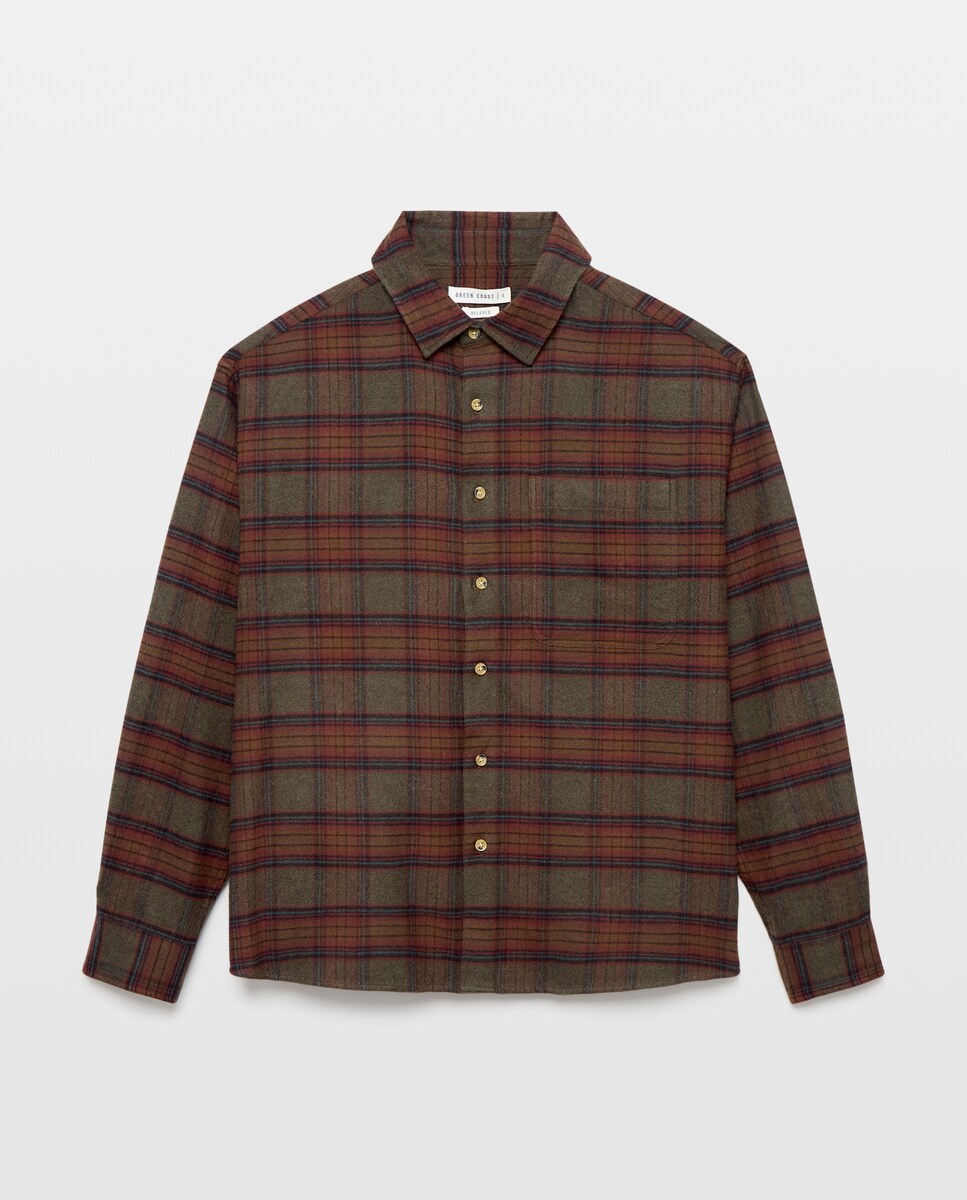 Imagen 1 de Camisa de hombre de manga larga Verde