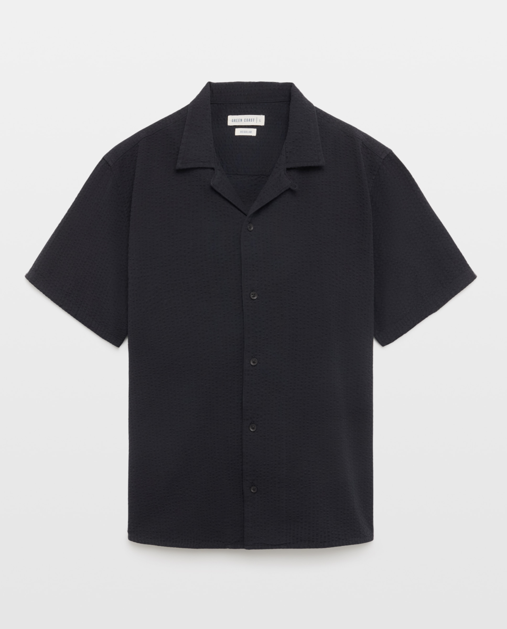 Camisa de hombre de manga corta - Green Coast - Negro Negro-4