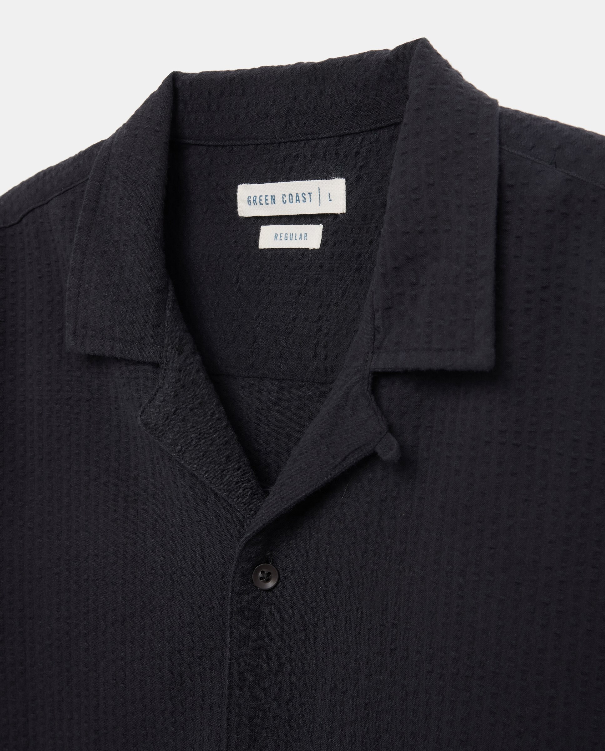Camisa de hombre de manga corta - Green Coast - Negro Negro-5