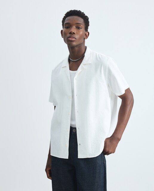 Camisa de hombre de manga corta