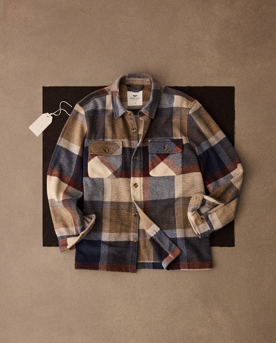 Sobrecamisa de hombre de cuadros · Green Coast · El Corte Inglés