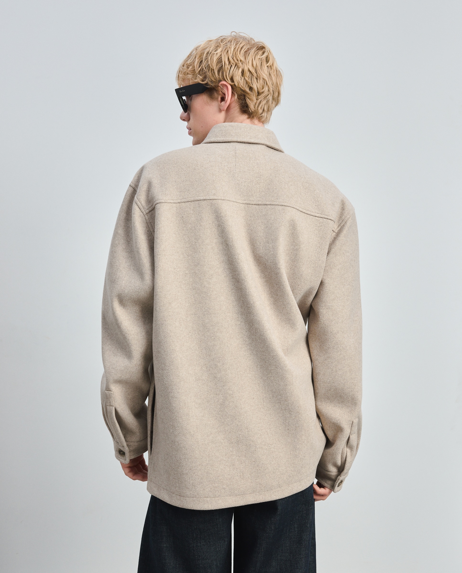 Imagen 3 de Sobrecamisa lisa de hombre - Green Coast - Beige Beige