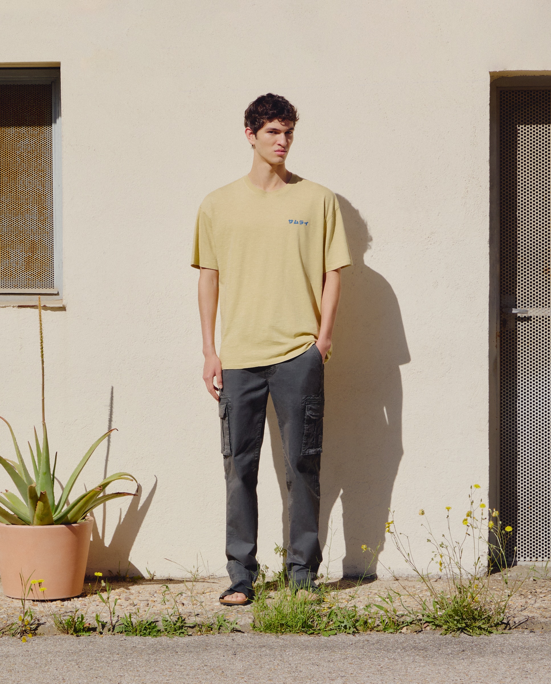 Calças Multibolsos em Algodão 830 Antracite-1