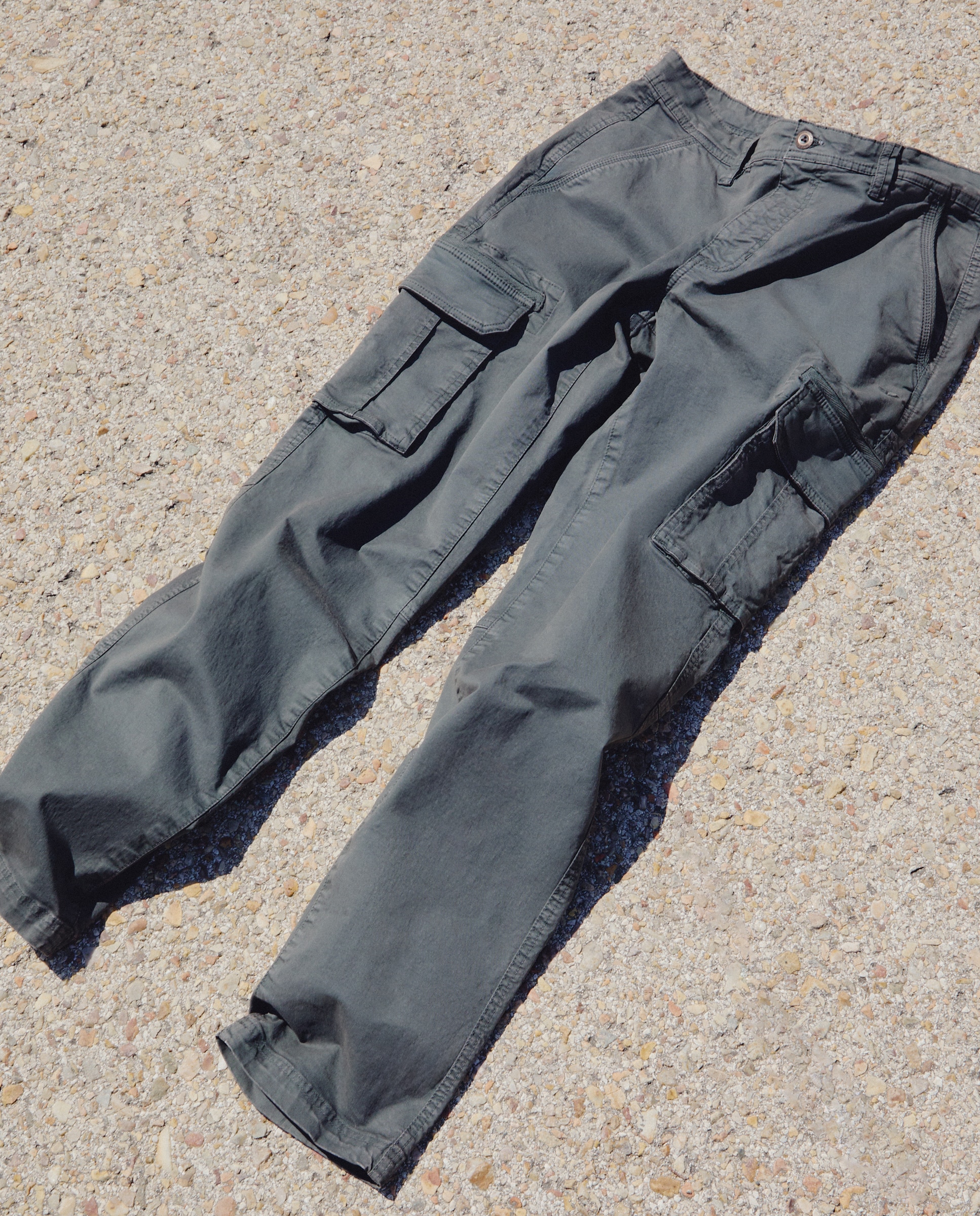 Calças Multibolsos em Algodão 830 Antracite-6