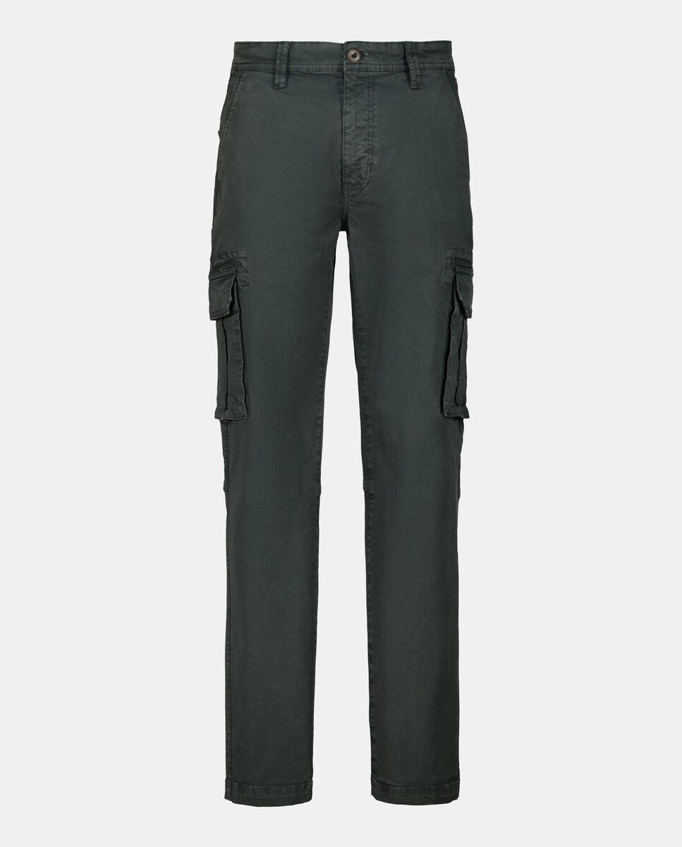 Calças Multibolsos em Algodão 830 Antracite-4