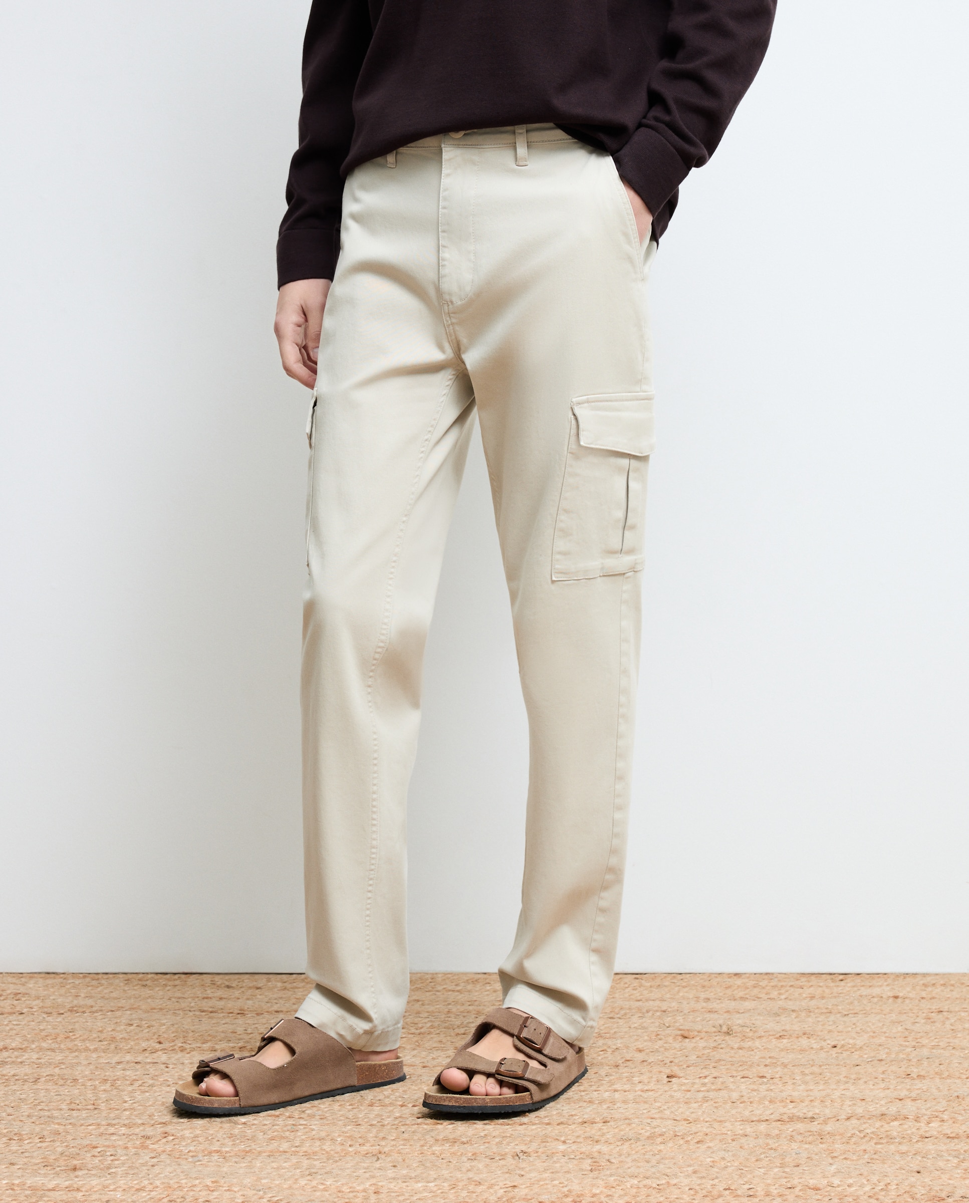 Pantalón cargo de hombre - Green Coast - Hielo Hielo-2