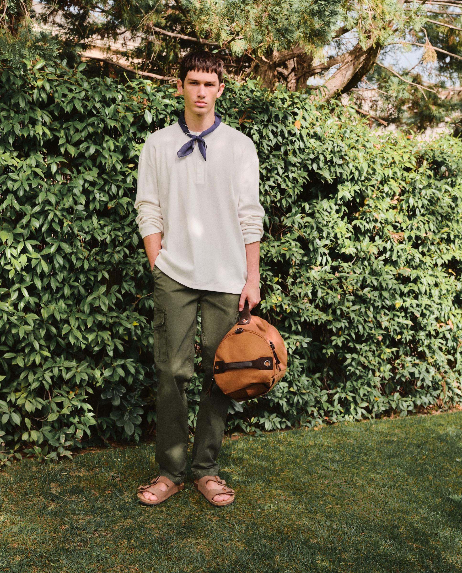 Pantalón de hombre multibolsillos de algodón. - Green Coast - 520 Kaki 520 Kaki-1