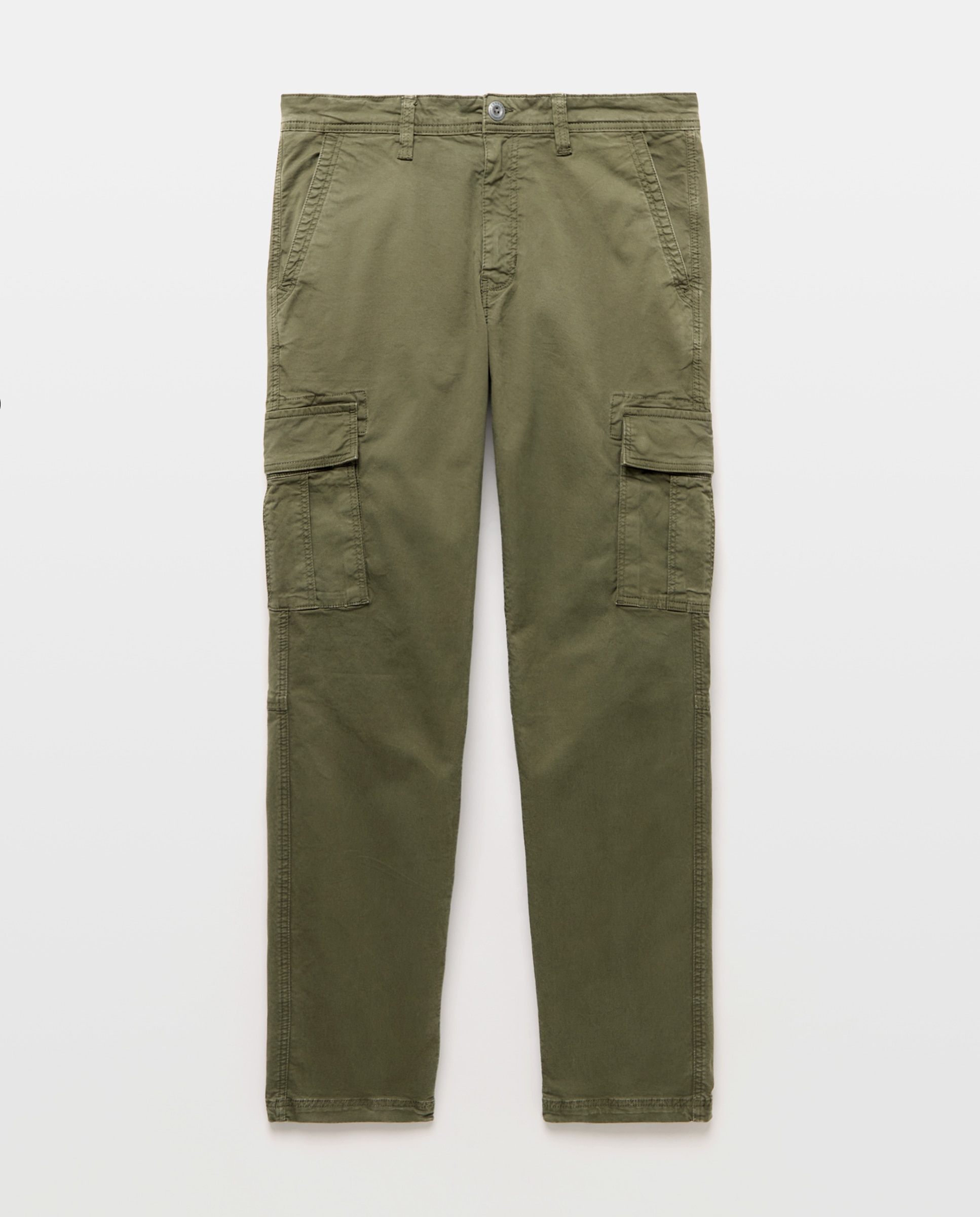 Pantalón de hombre multibolsillos de algodón. - Green Coast - 520 Kaki 520 Kaki-4