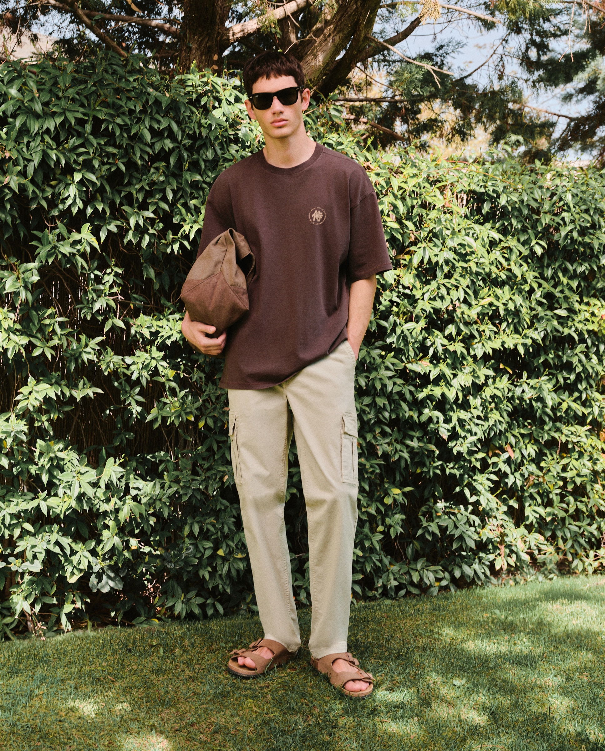 Pantalón de hombre multibolsillos de algodón. - Green Coast - Hielo Hielo-1