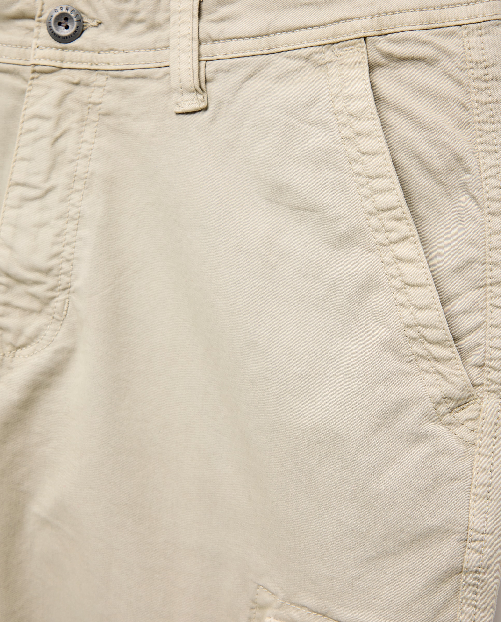 Pantalón de hombre multibolsillos de algodón. - Green Coast - Hielo Hielo-5