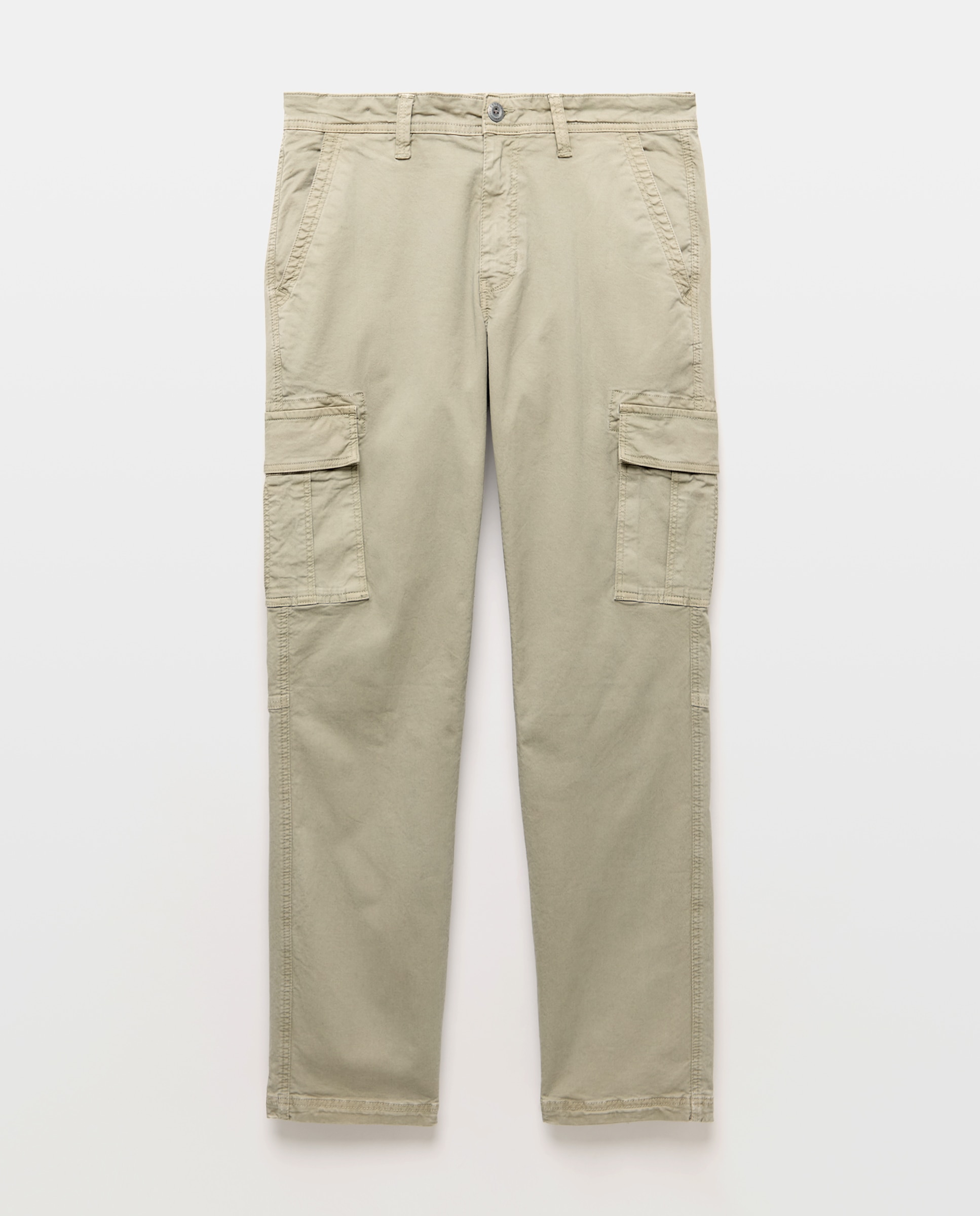 Pantalón de hombre multibolsillos de algodón. - Green Coast - 820 Gris medio 820 Gris medio-4