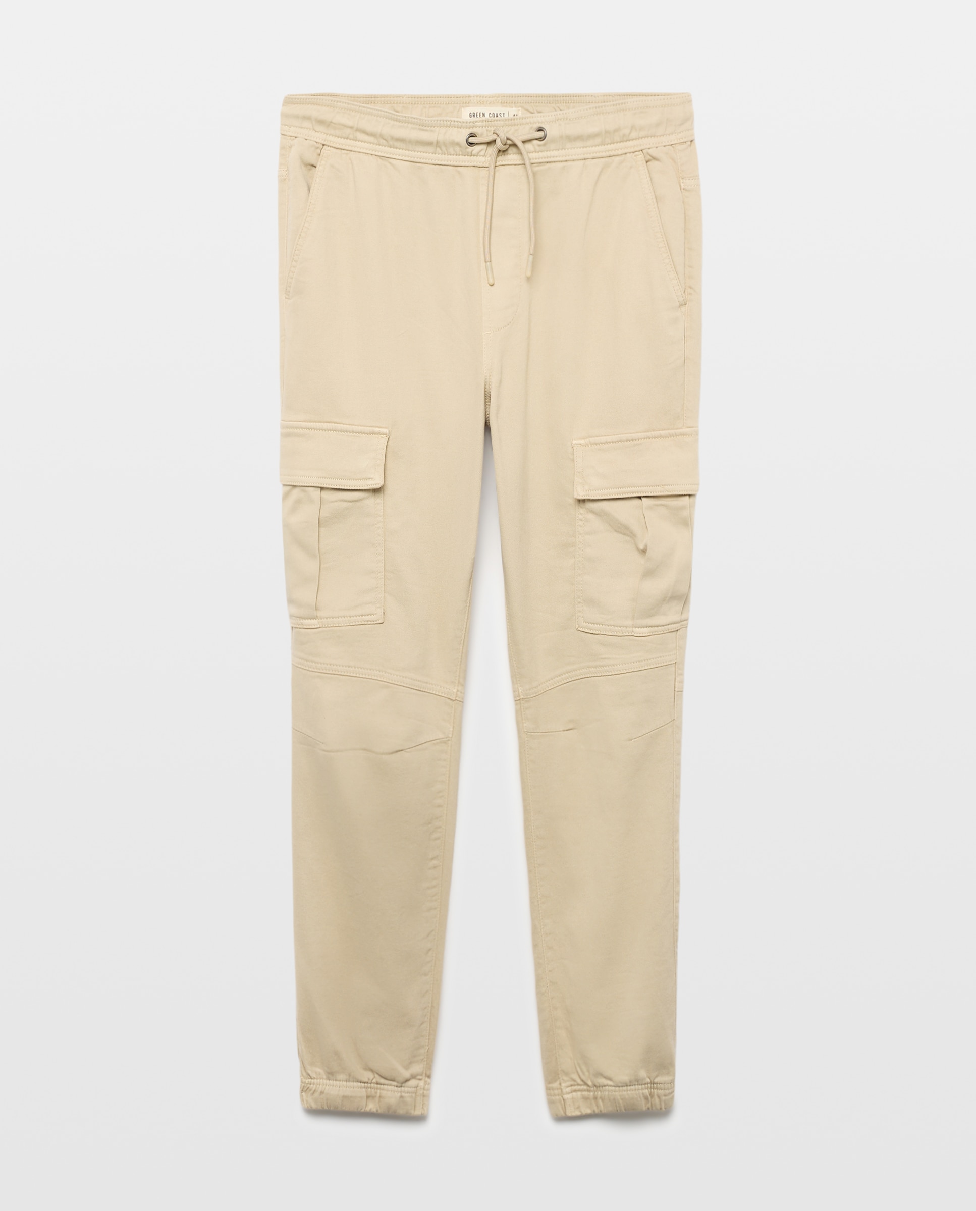 Pantalón de hombre tipo chino con goma en el bajo - Green Coast - Beige Beige-4