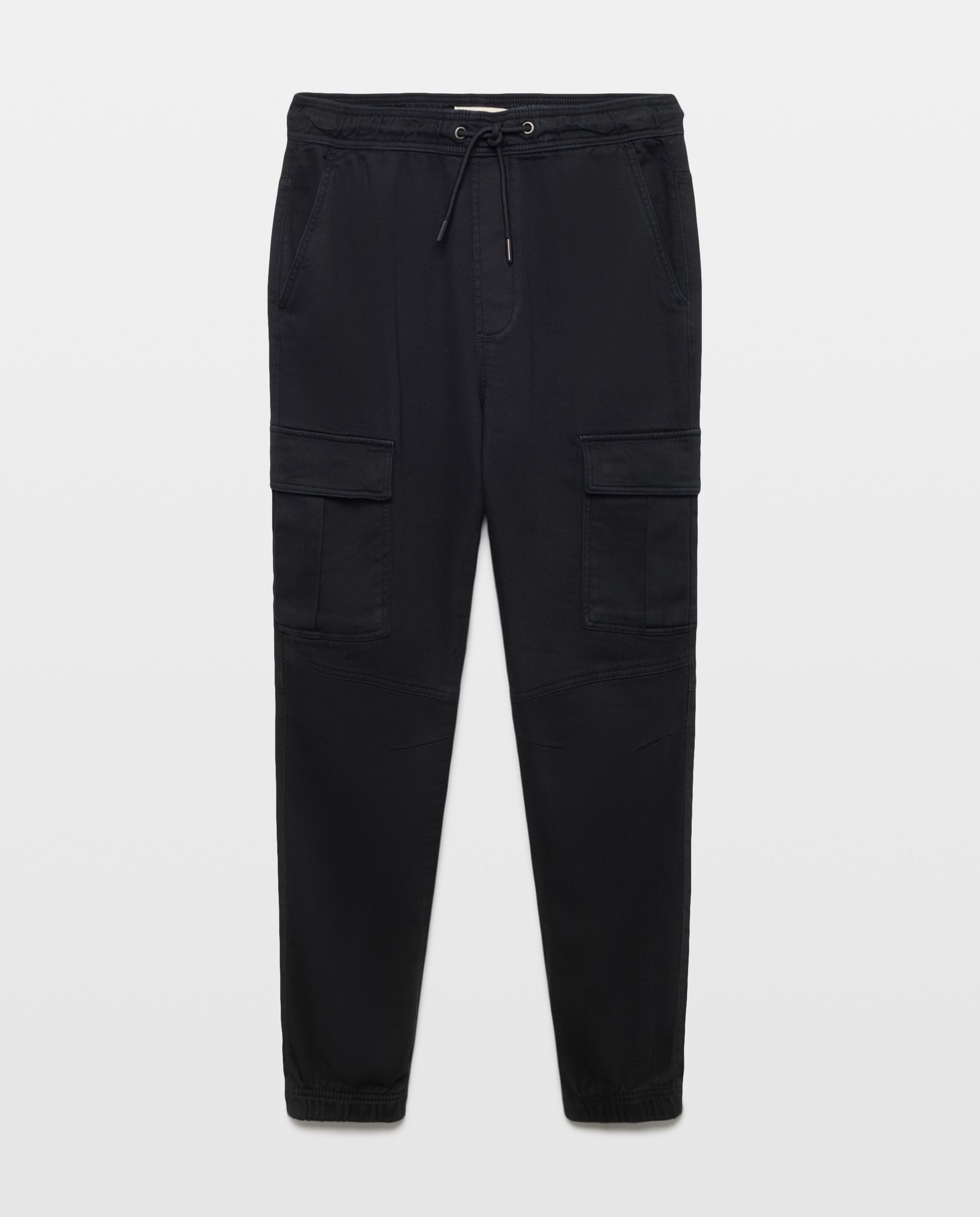 Pantalón de hombre tipo chino con goma en el bajo - Green Coast - Negro Negro-4