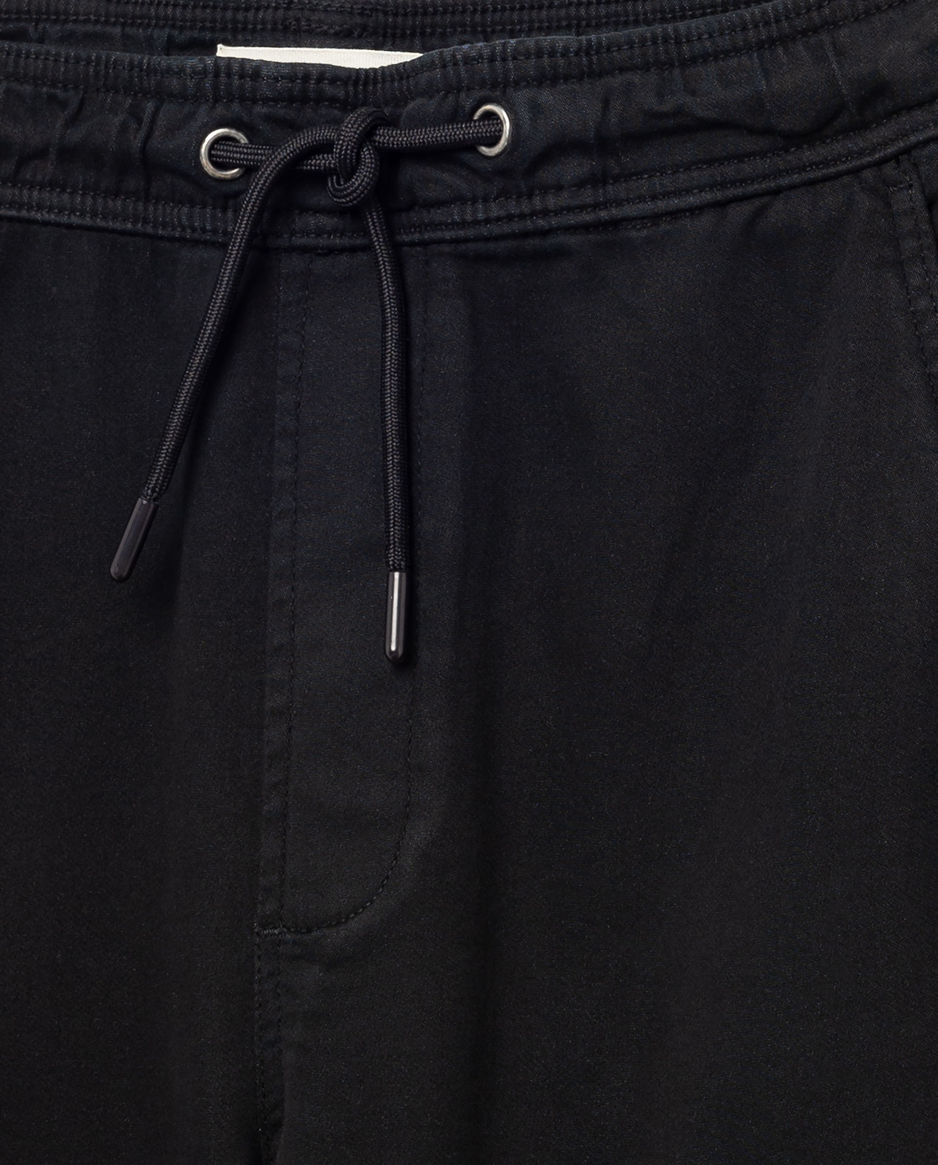 Pantalón de hombre tipo chino con goma en el bajo - Green Coast - Negro Negro-5