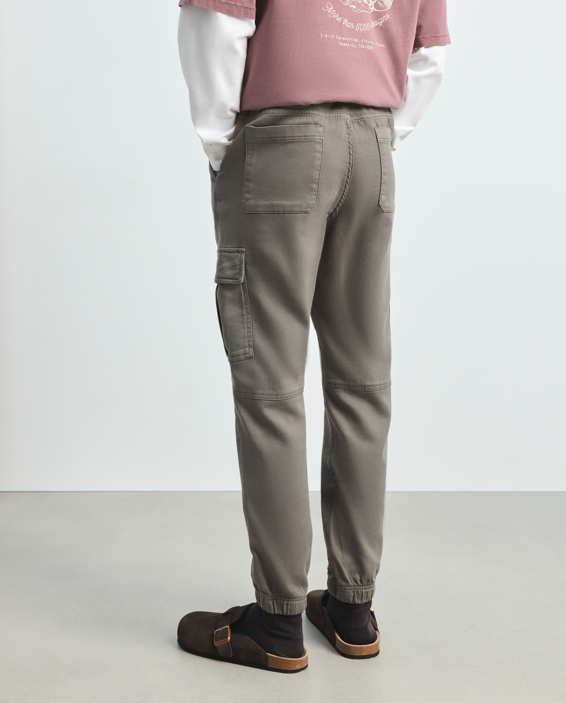 Pantalón de hombre tipo chino con goma en el bajo - Green Coast - 530 Verde oscuro 530 Verde oscuro-3