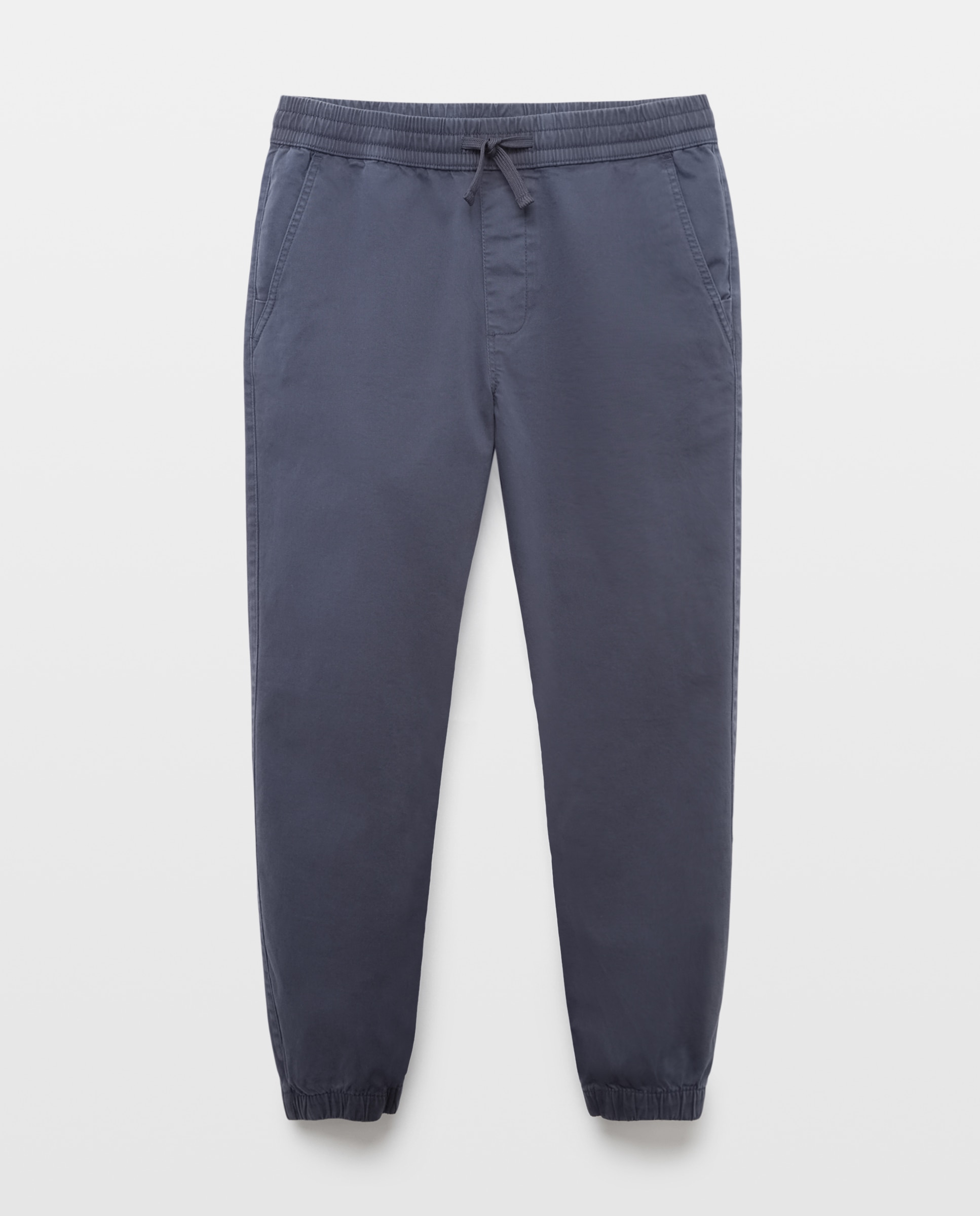 Pantalón de hombre tipo chino con goma en el bajo - Green Coast - Azul marino Azul marino-4