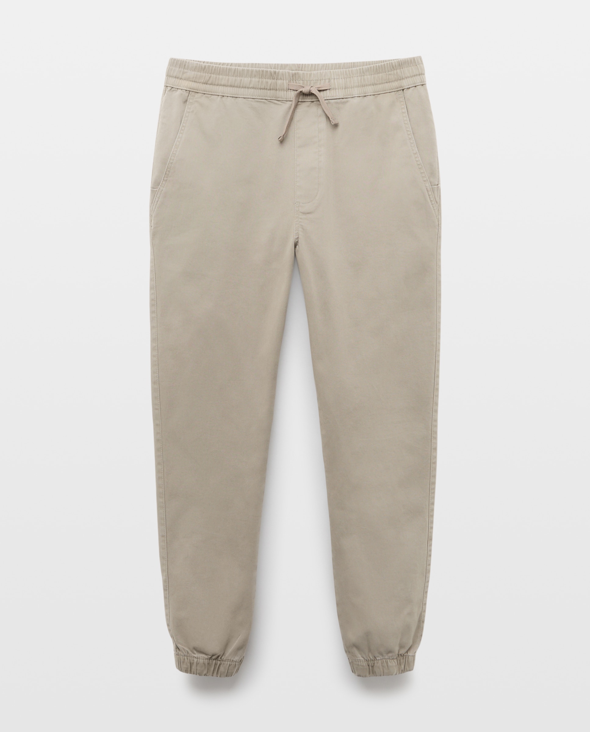 Pantalón de hombre tipo chino con goma en el bajo - Green Coast - 520 Kaki 520 Kaki-4