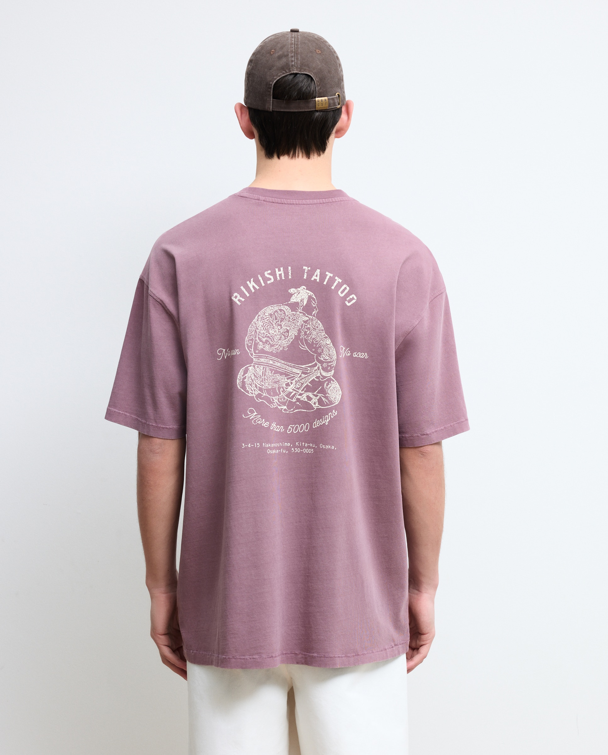 Imagen 3 de Camiseta hombre manga corta garment dye print - Green Coast - Rosa Rosa