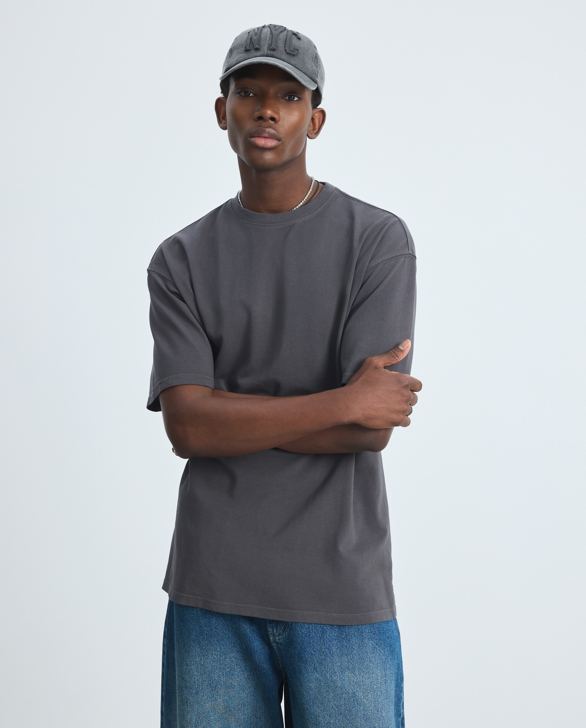 Camiseta manga corta estructura - Green Coast - 830 Antracita 830 Antracita-1