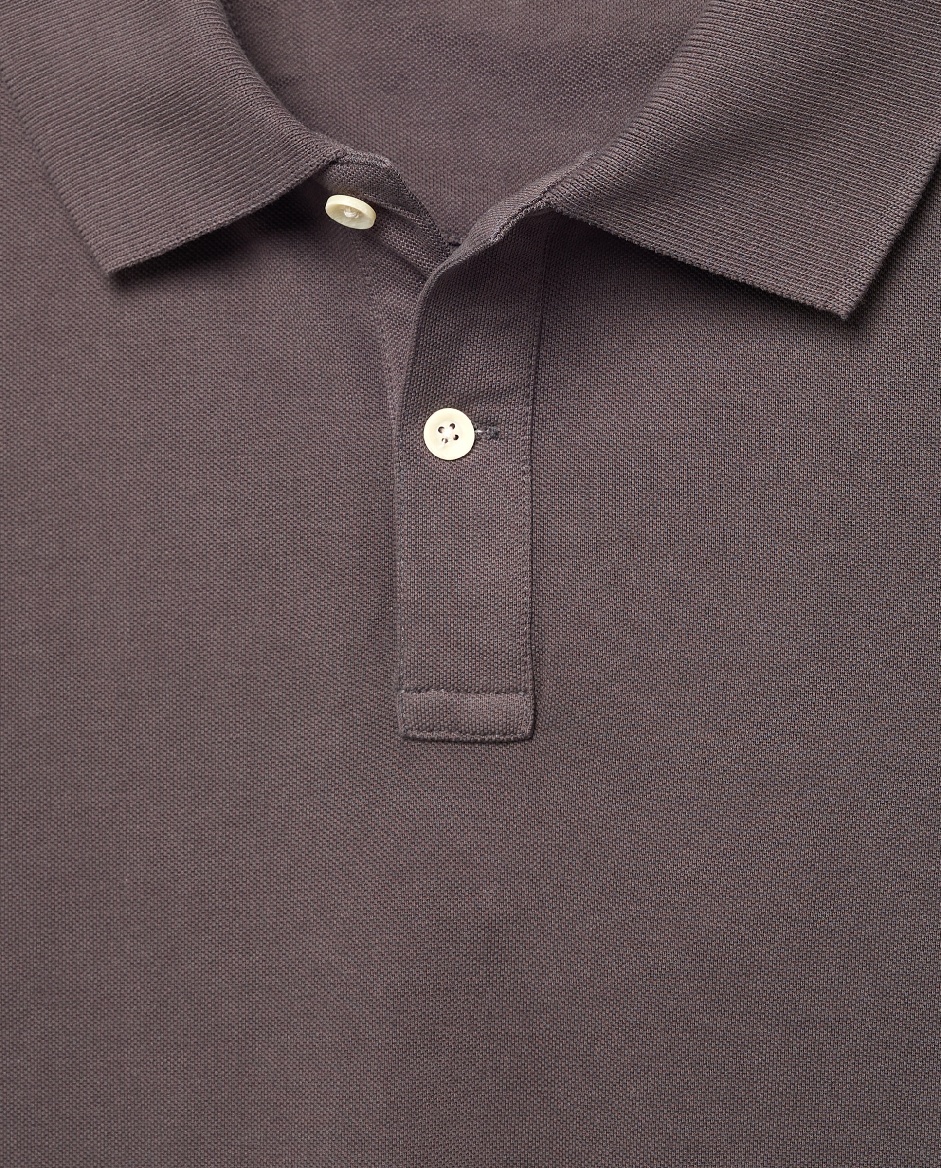 Polo manga larga piqué garment dye - Green Coast - 830 Antracita 830 Antracita-5