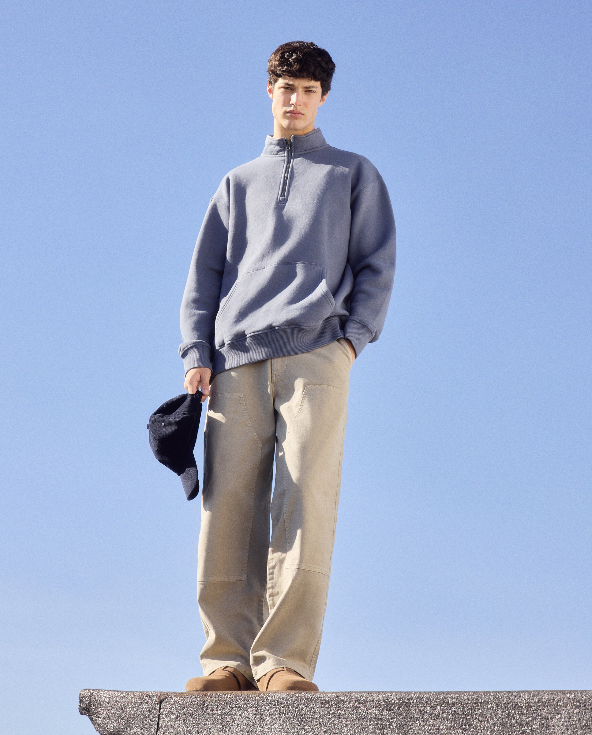 Imagem 0 de Sweatshirt com Meio Fecho de Correr