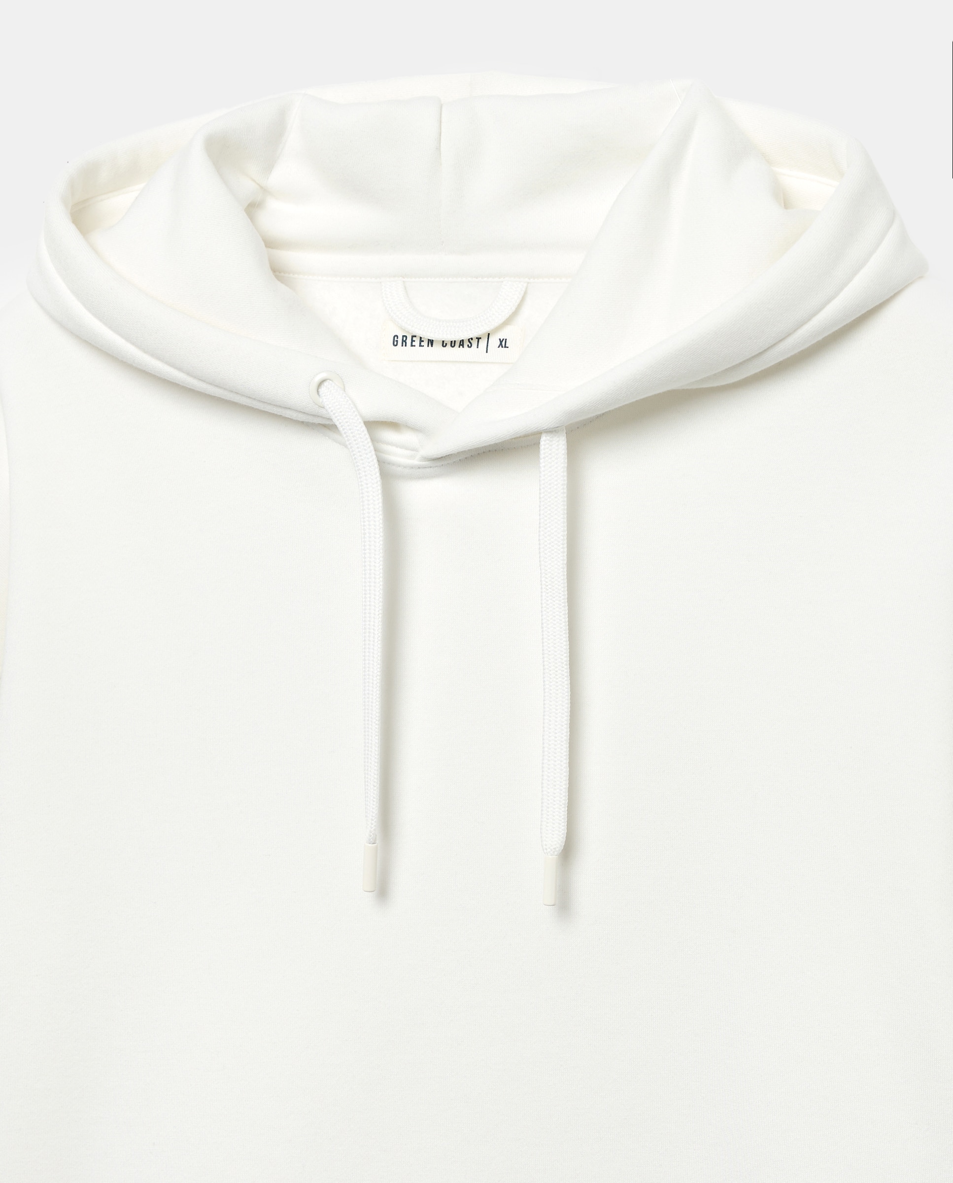 Sudadera de hombre con capucha lisa - Green Coast - Blanco roto Blanco roto-5