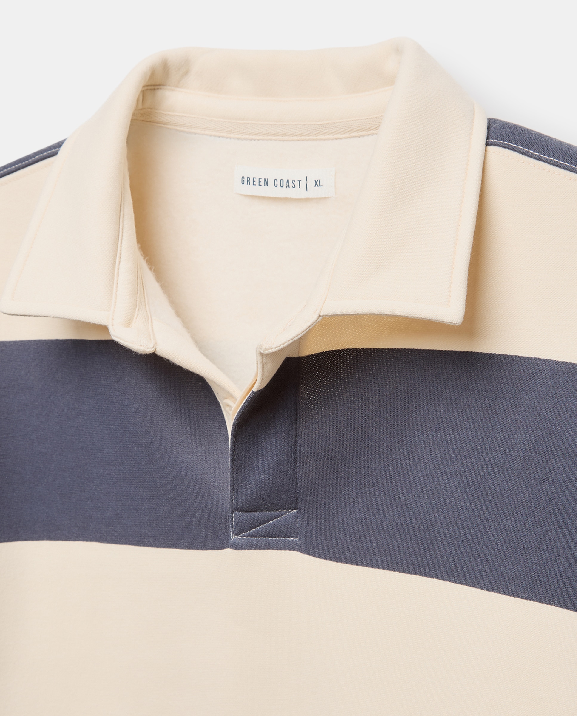 Sudaderas tipo polo de hombre de manga larga tipo sudadera - Green Coast - Azul Azul-5