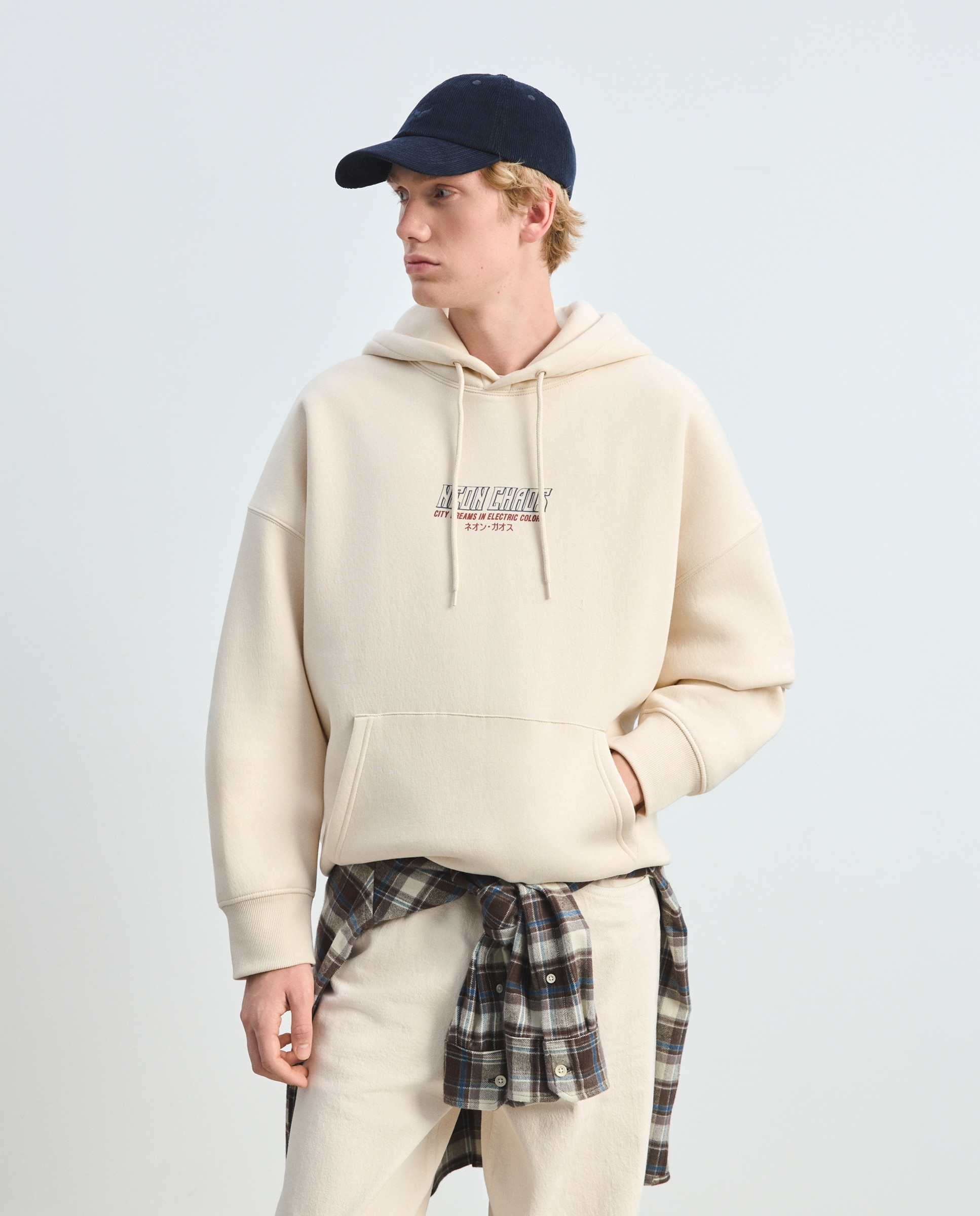 Sudadera de hombre con capucha - Green Coast - Beige Beige-2