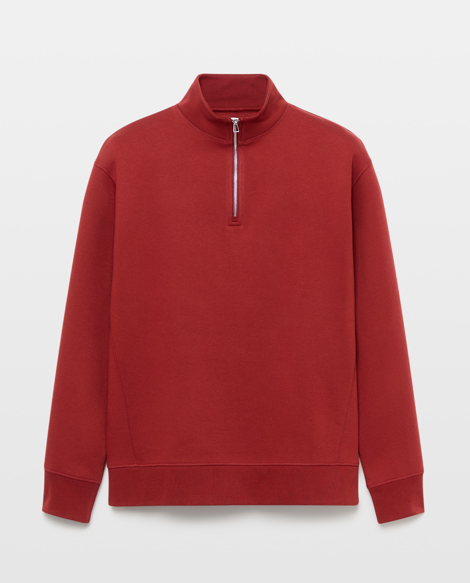 Sudadera de hombre cuello alto con cremallera - Green Coast - 610 Carmín 610 Carmín-4