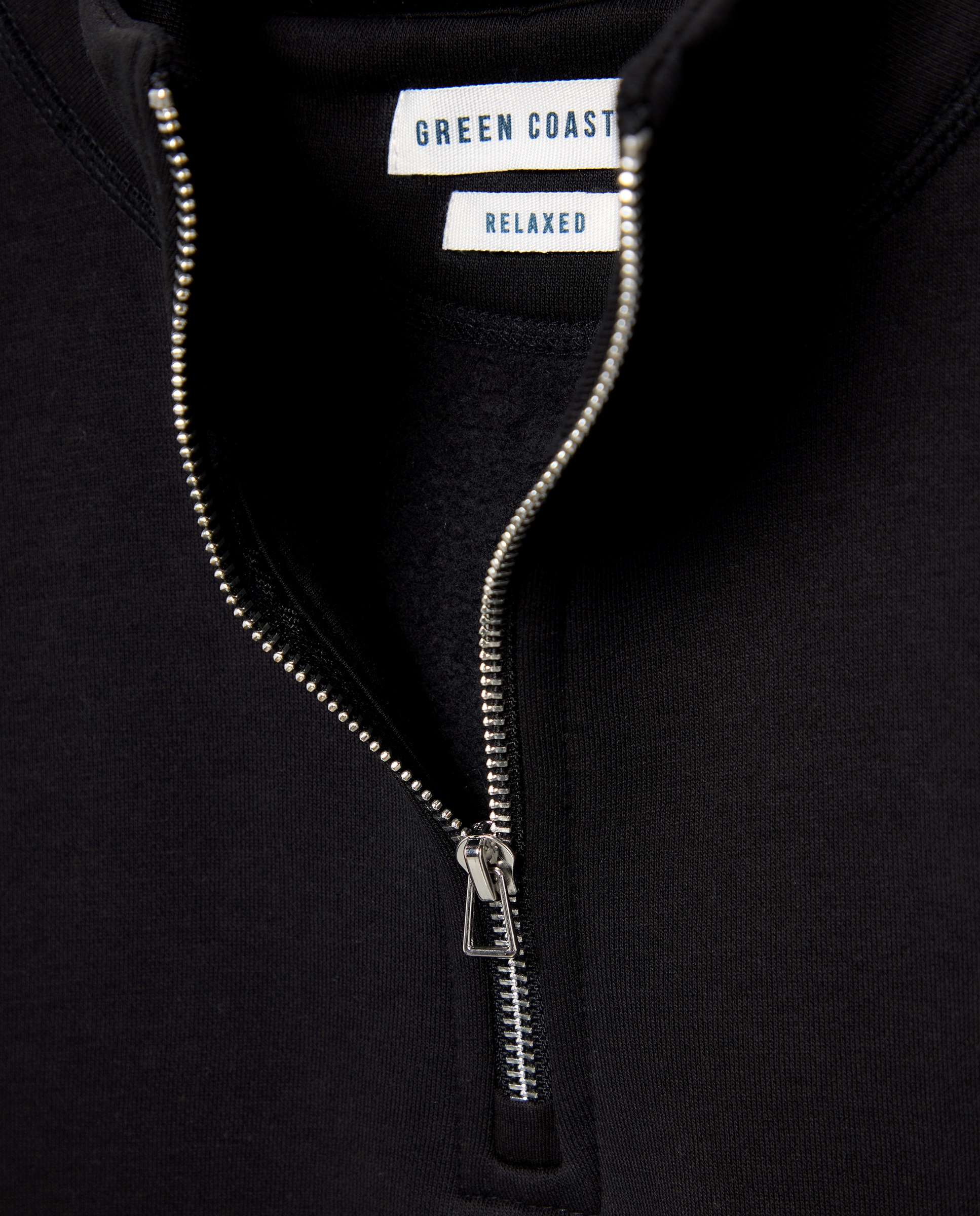 Sudadera de hombre cuello alto con cremallera - Green Coast - Negro Negro-5