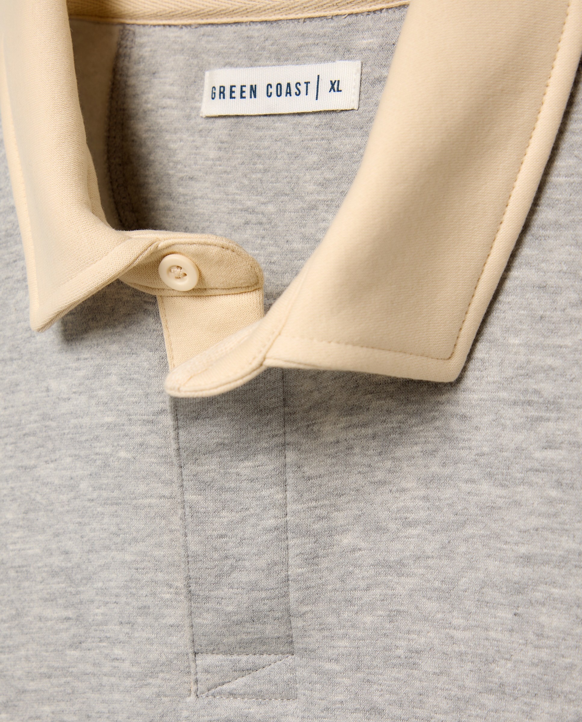 Sweatshirt Tipo Polo de Manga Comprida 820 Cinzento Médio-5