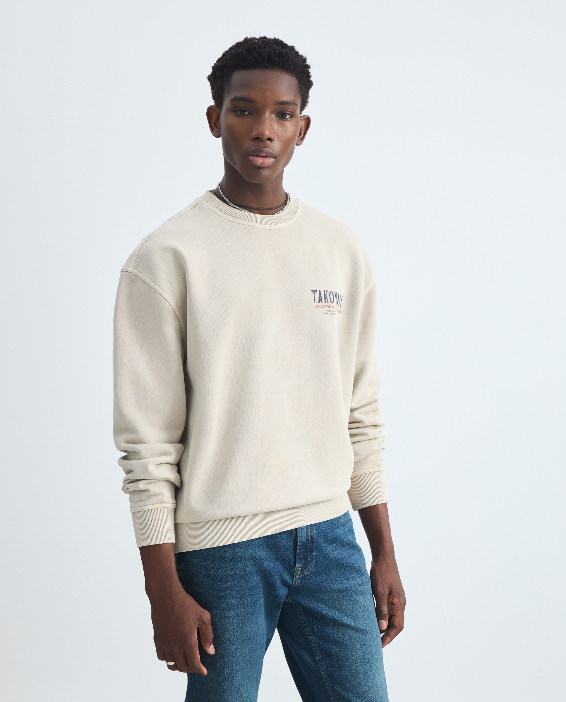 Sudadera de hombre cuello caja - Green Coast - 850 Piedra 850 Piedra-2