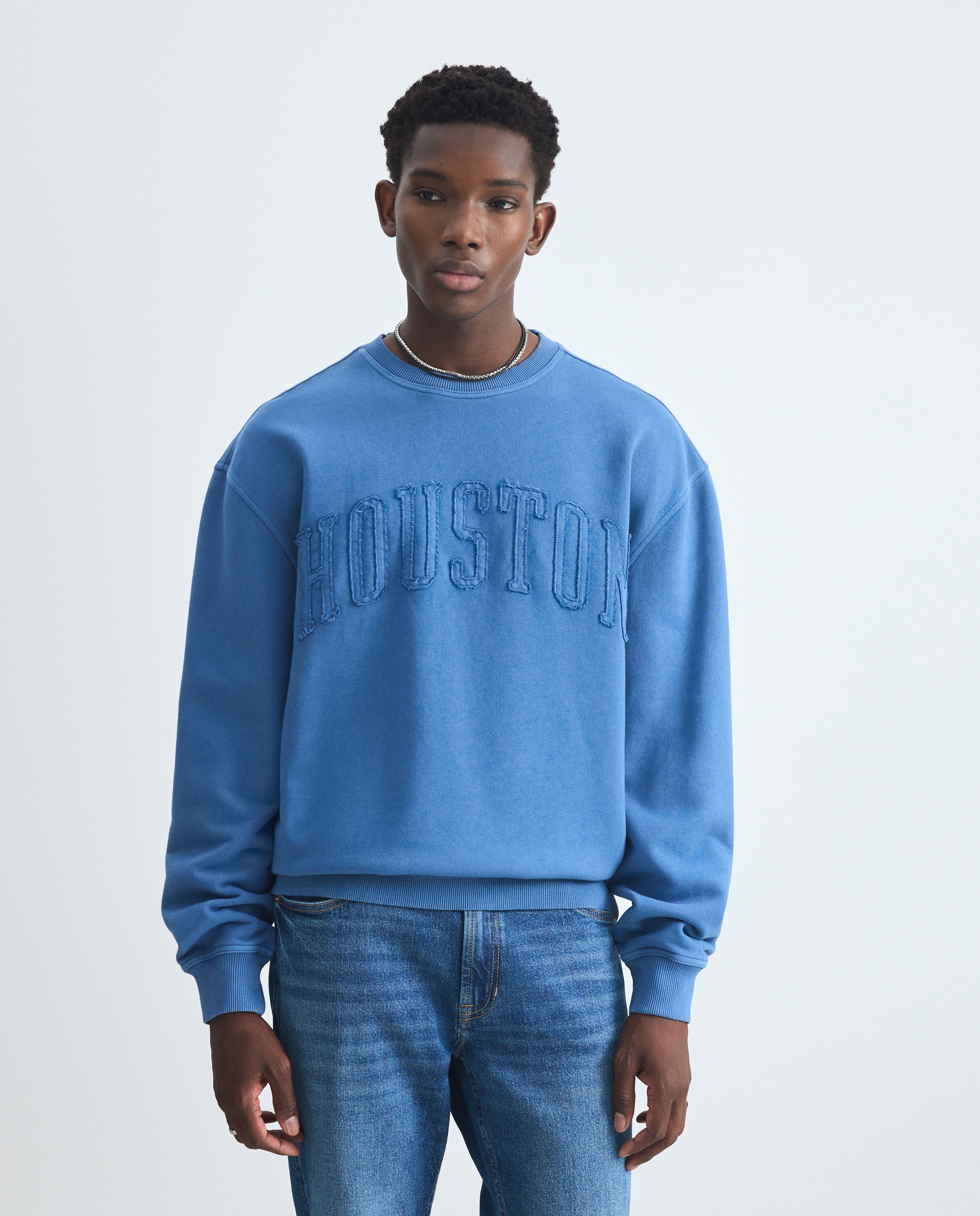 Sudadera de hombre cuello caja - Green Coast - 400 Azul 400 Azul-2