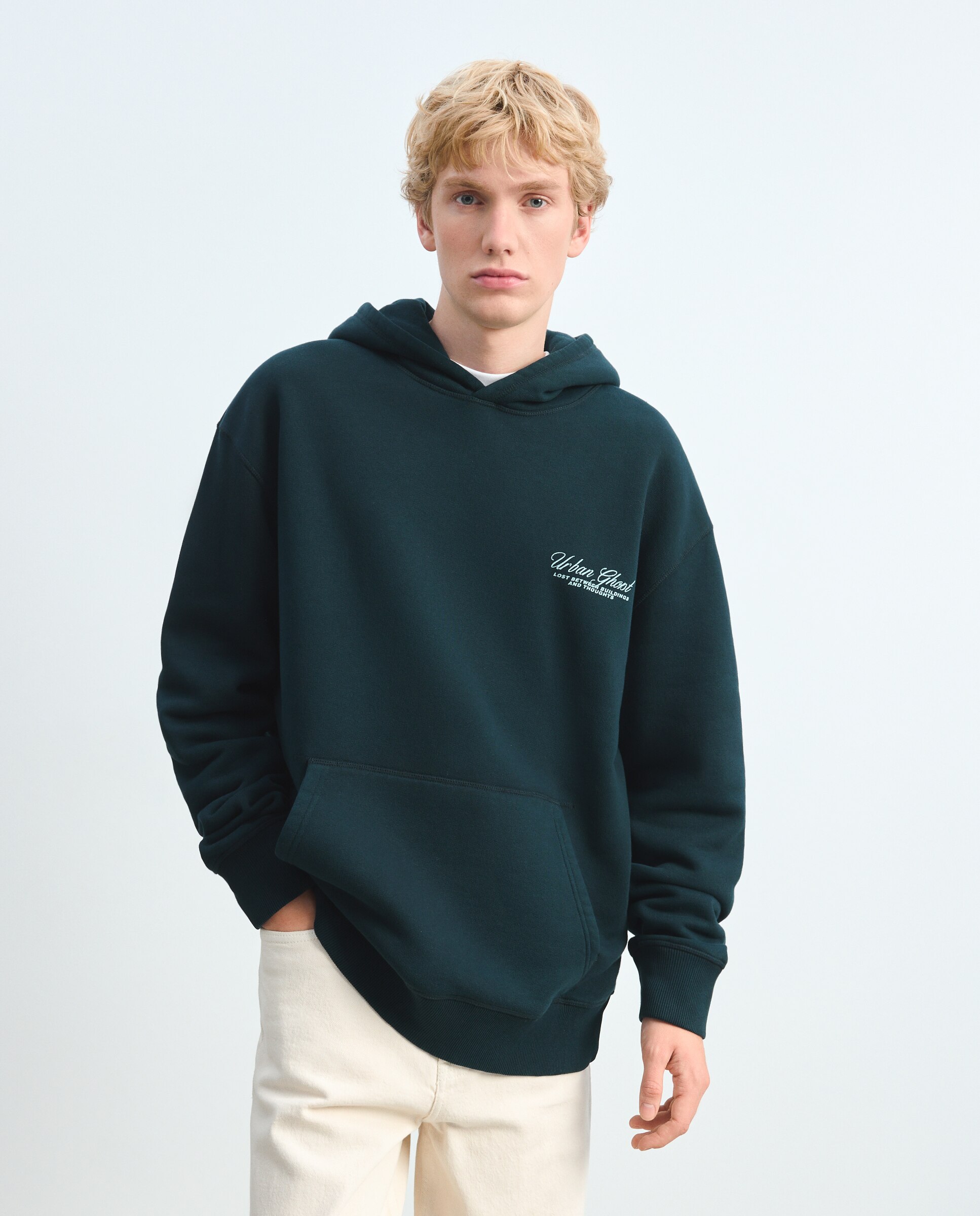 Sudadera de hombre con capucha - Green Coast - Esmeralda Esmeralda-2