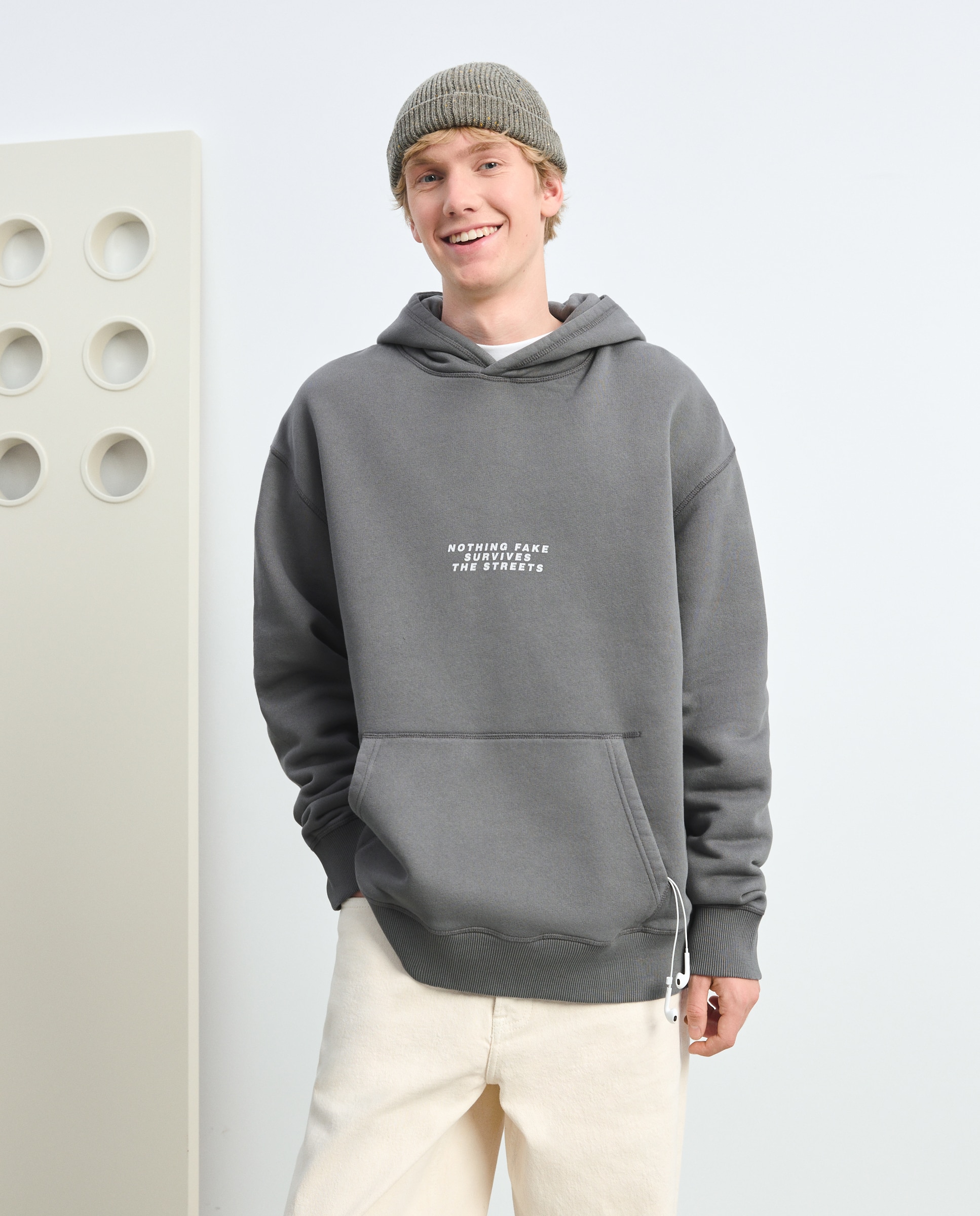 Sudadera de hombre con capucha - Green Coast - 830 Antracita 830 Antracita-1