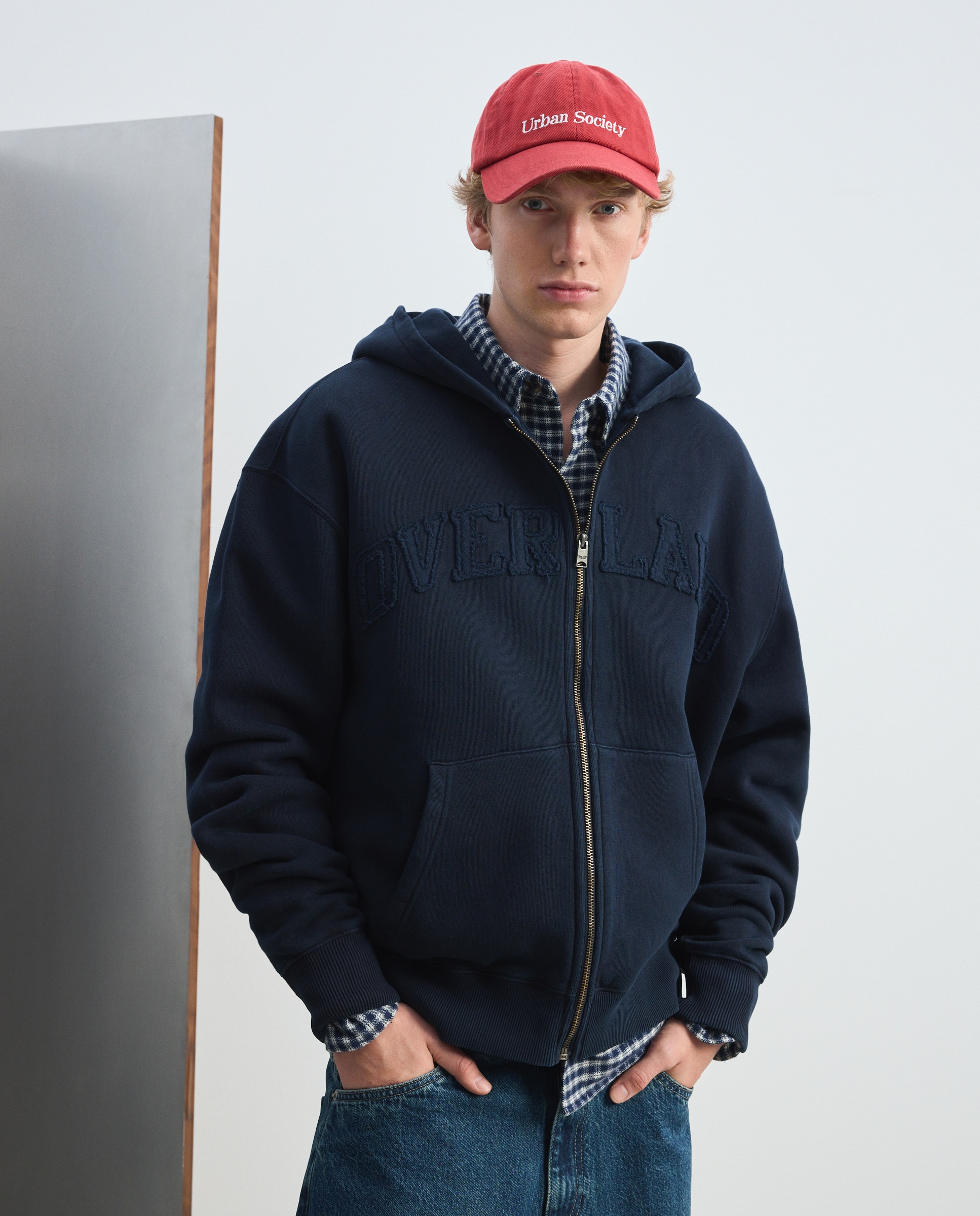 Sweatshirt de homem com capuz Azul-marinho-2