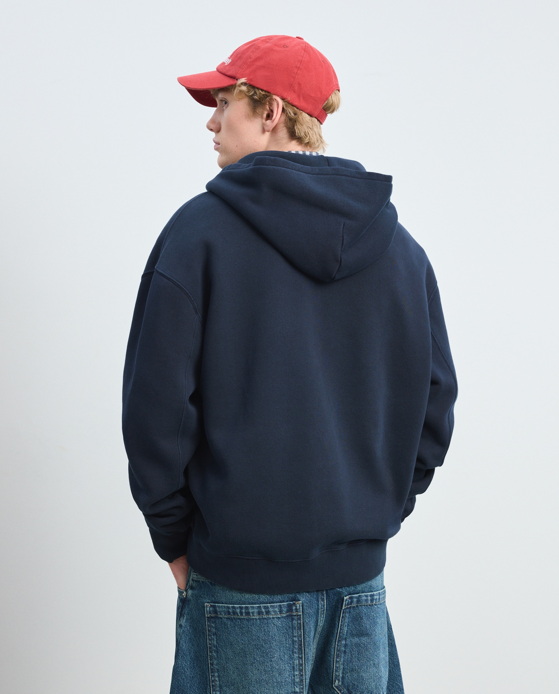 Sweatshirt de homem com capuz Azul-marinho-3
