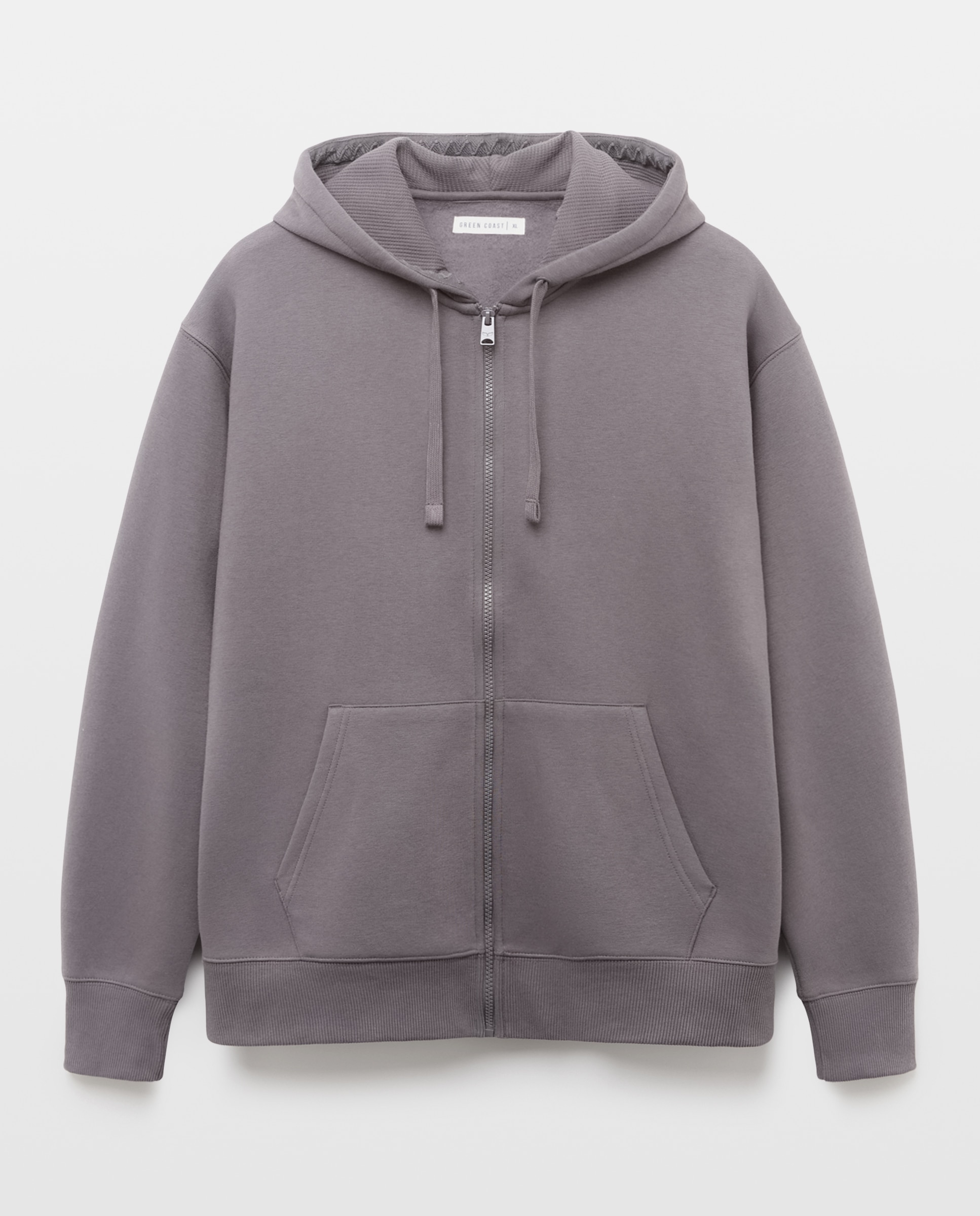 Sweatshirt Aberta com Capuz e Fecho de Correr 830 Antracite-4