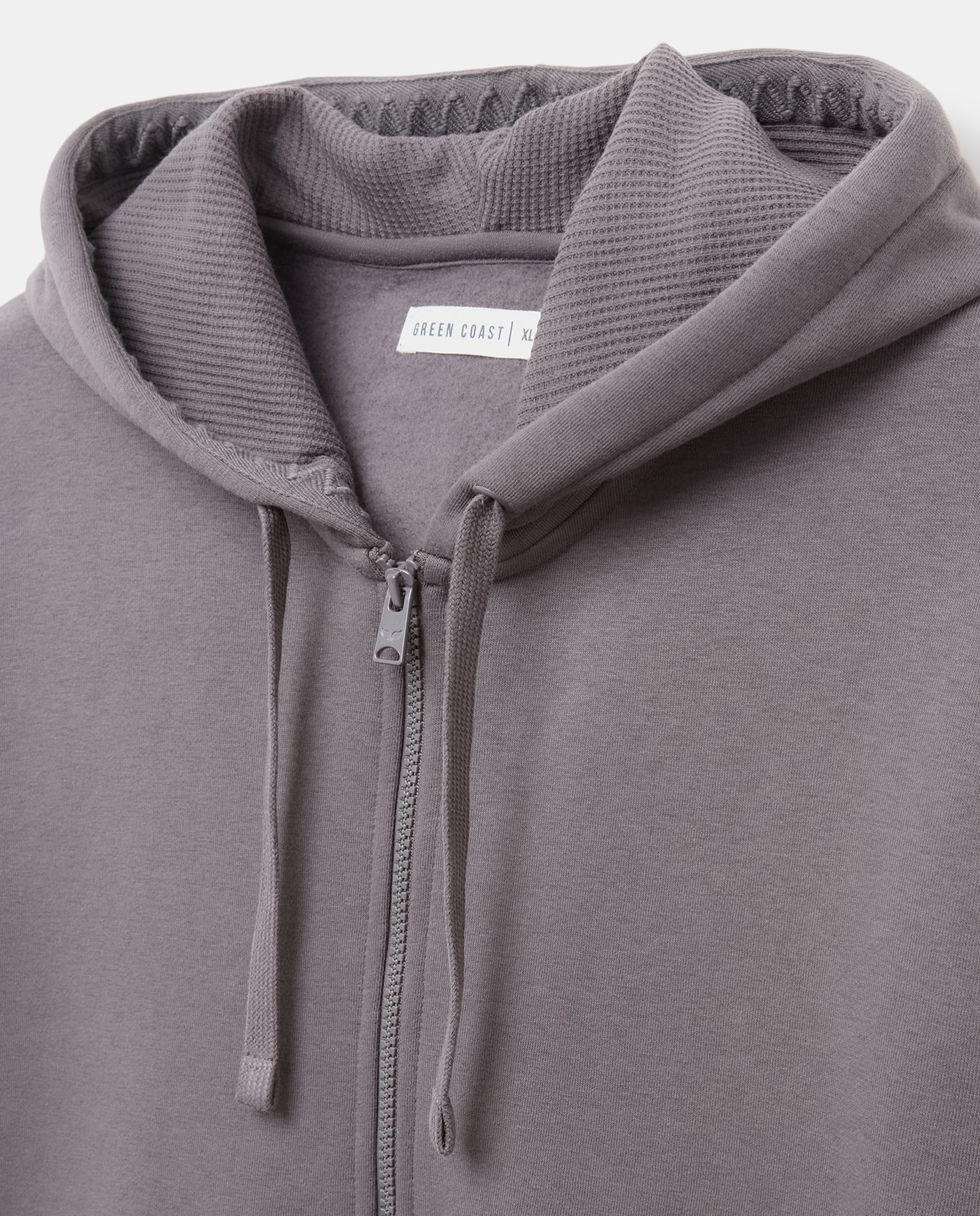 Sweatshirt Aberta com Capuz e Fecho de Correr 830 Antracite-5