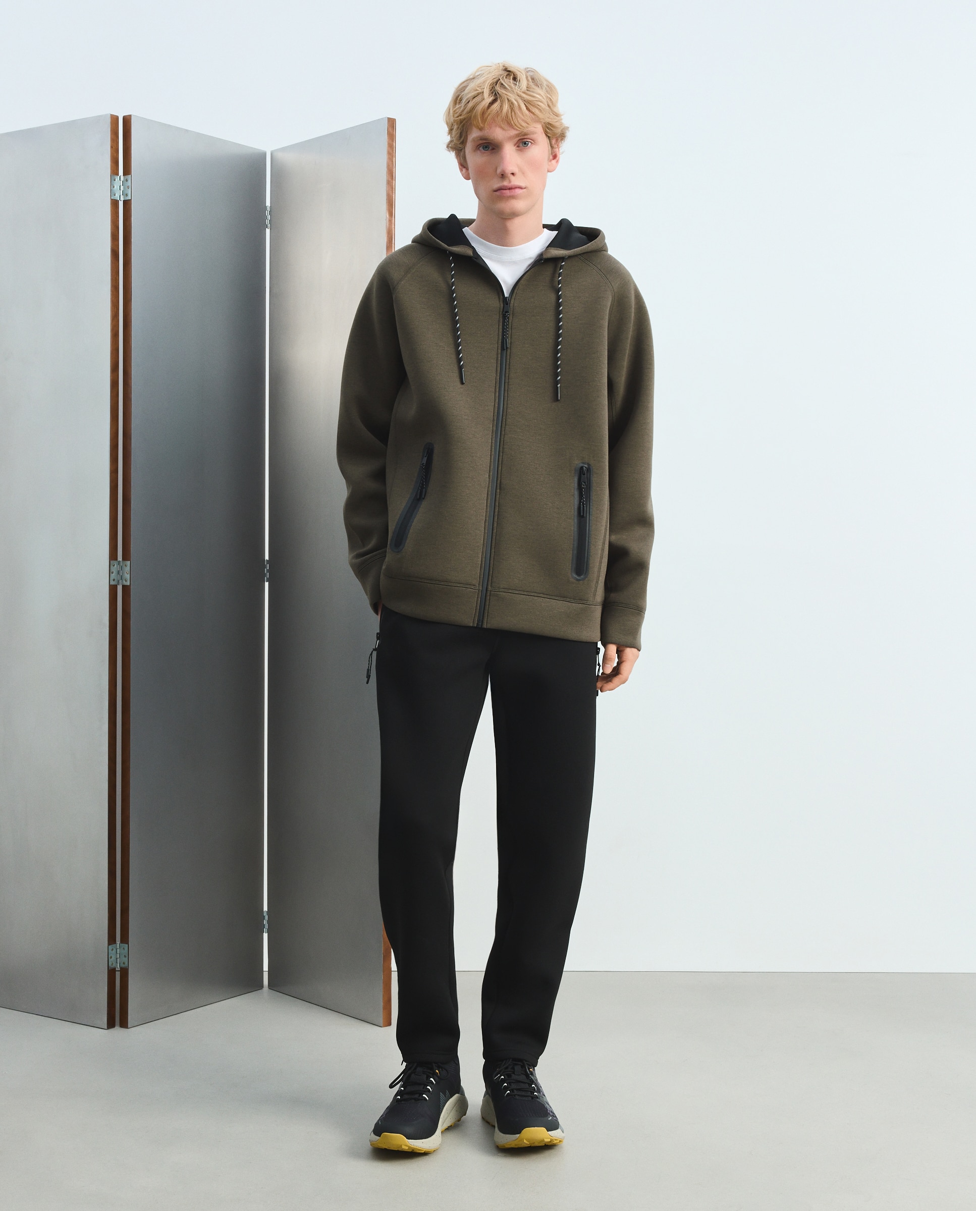 Imagen 0 de Sudadera deportiva de hombre con capucha 520 Kaki