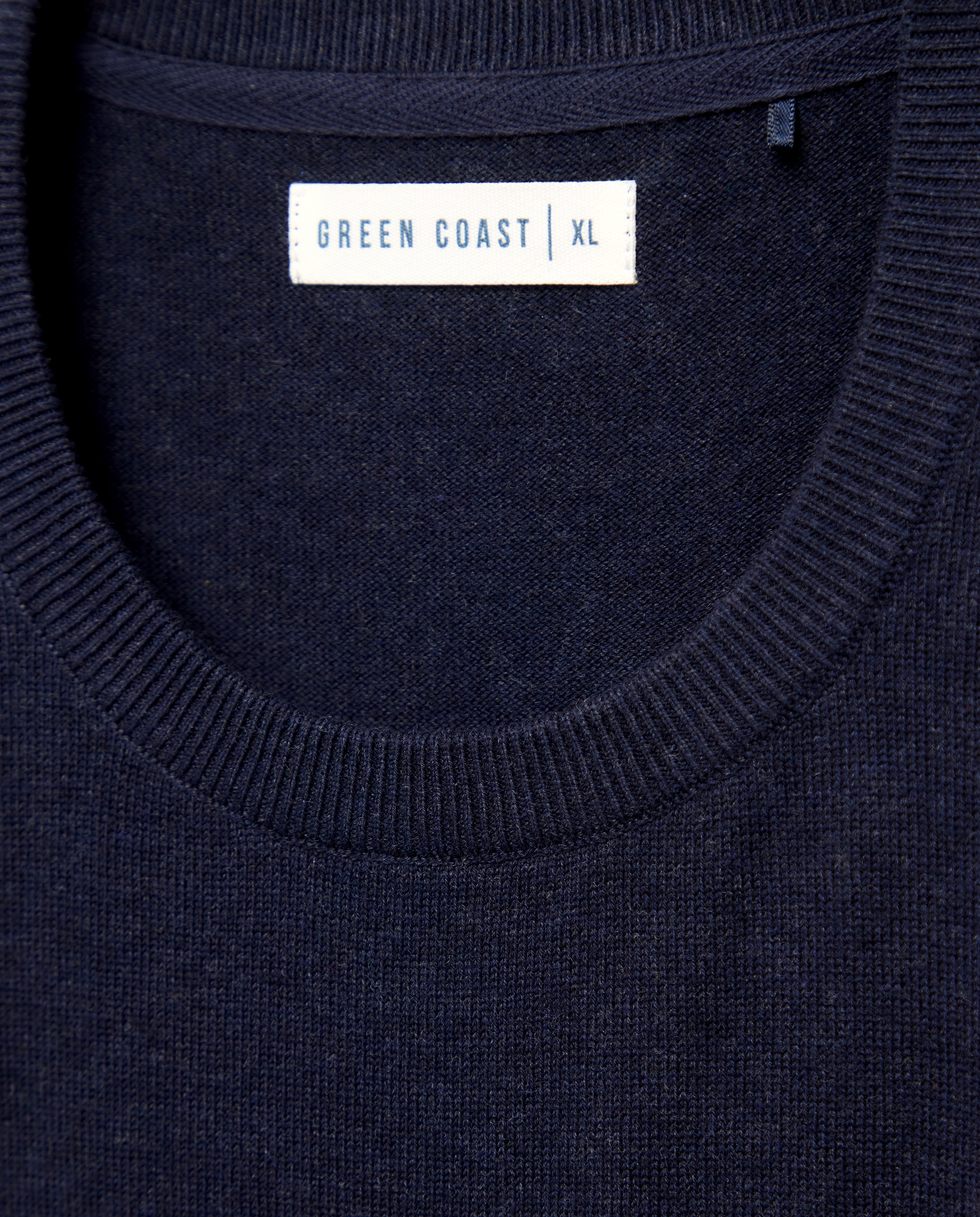 Jersey liso básico cuello redondo - Green Coast - Azul marino Azul marino-5