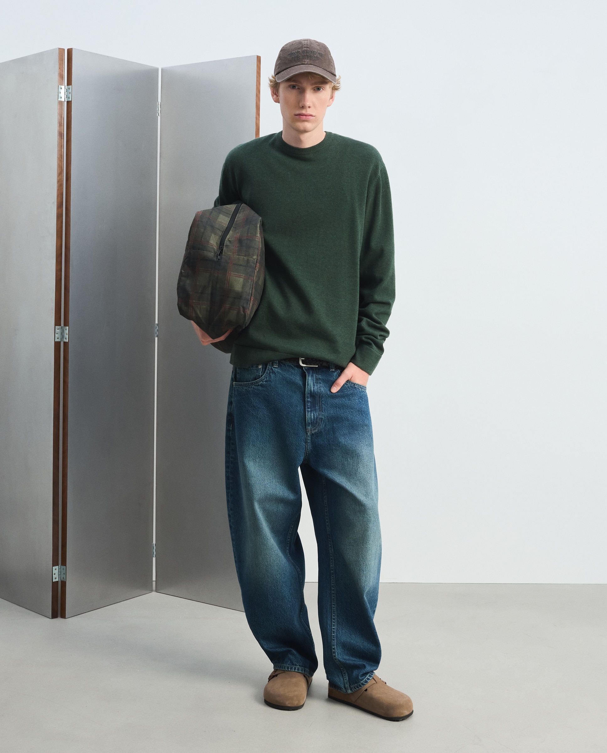 Jersey liso básico cuello redondo - Green Coast - 530 Verde oscuro 530 Verde oscuro-1