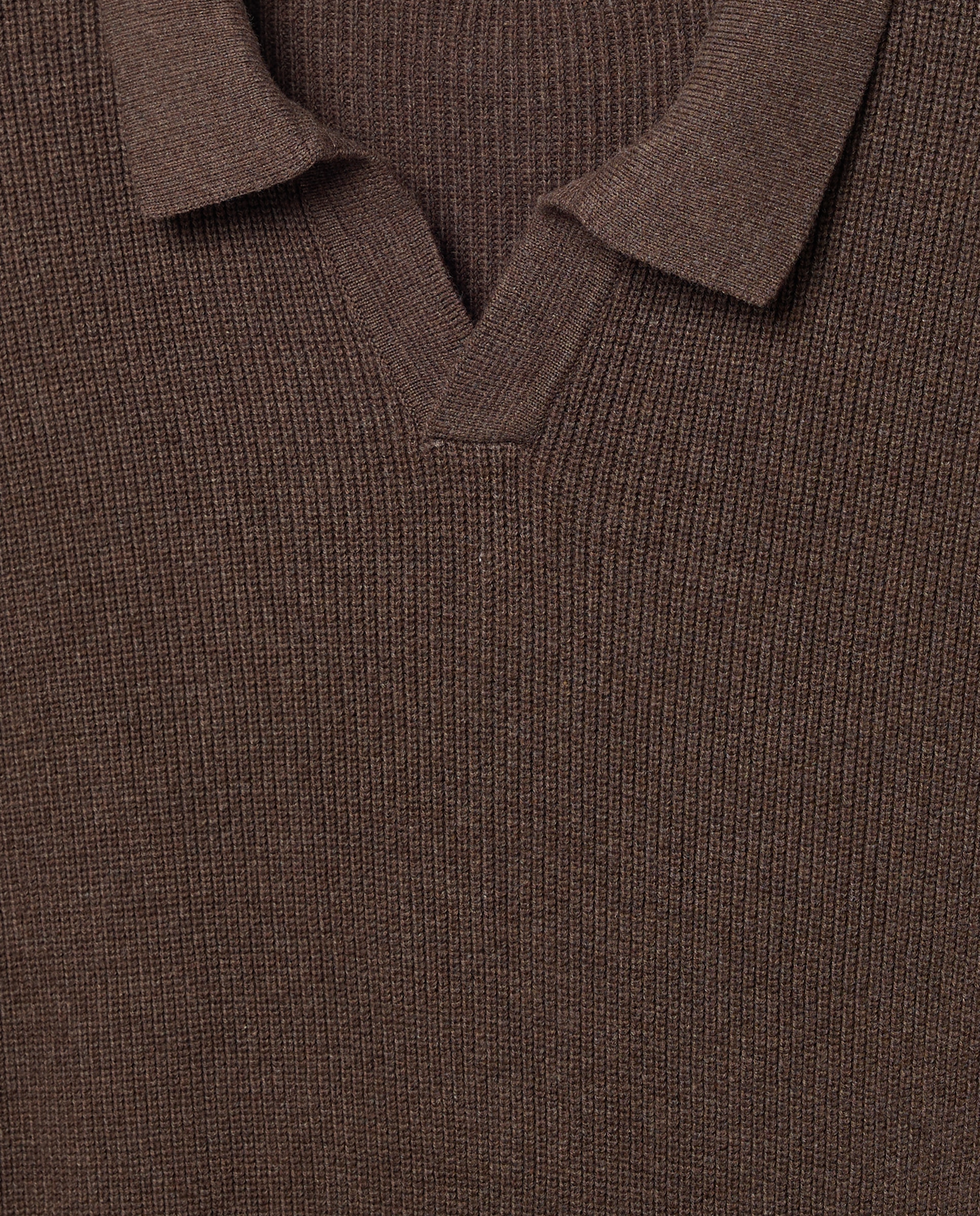 Imagen 5 de Jersey de hombre cuello de polo liso - Green Coast - Marrón Marrón
