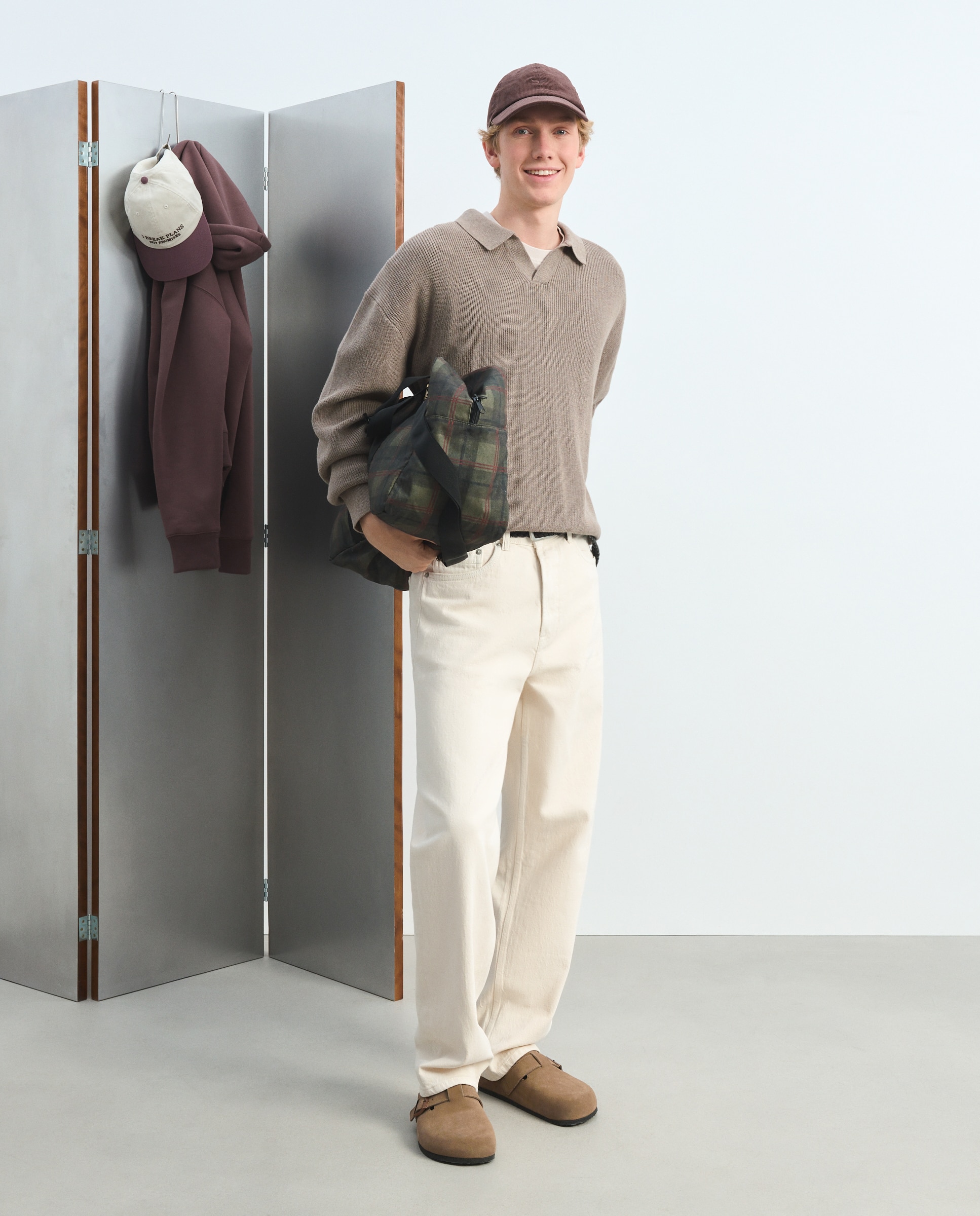Imagen 1 de Jersey de hombre cuello de polo liso - Green Coast - Visón claro Visón claro