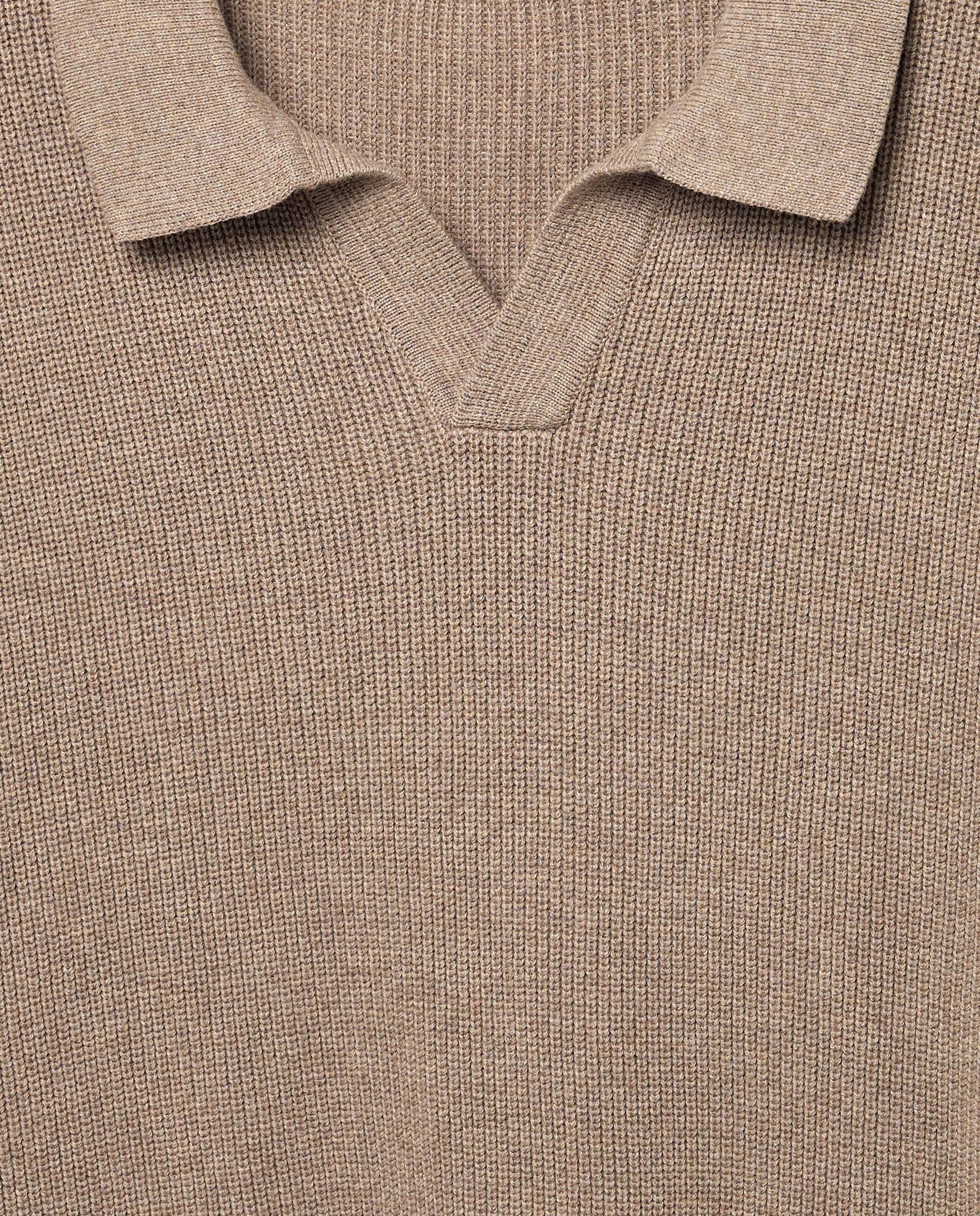 Imagen 5 de Jersey de hombre cuello de polo liso - Green Coast - Visón claro Visón claro