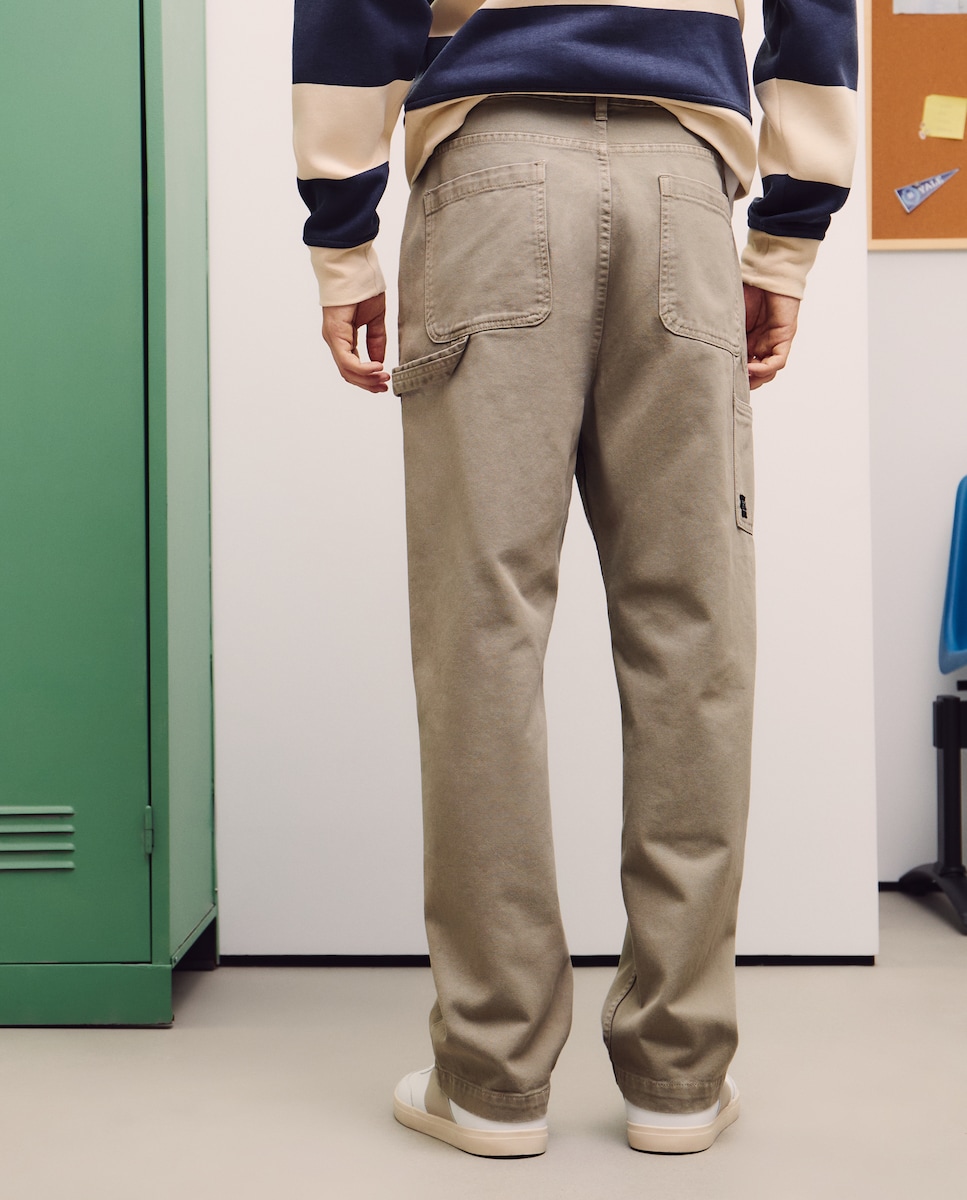 Calças Carpenter Castanho-escuro-3