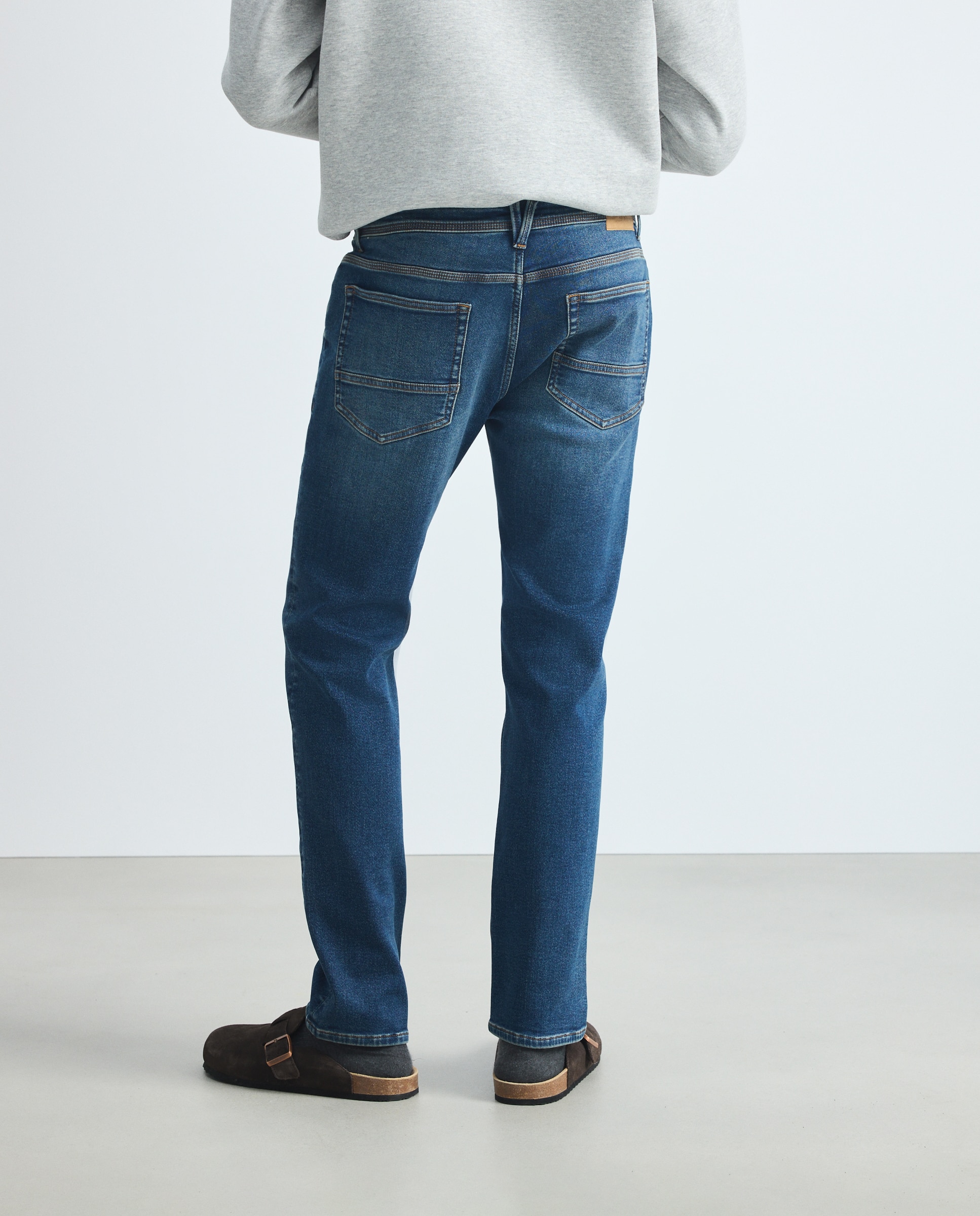 Pantalón vaquero slim de hombre - Green Coast - Azul Suave Azul Suave-3