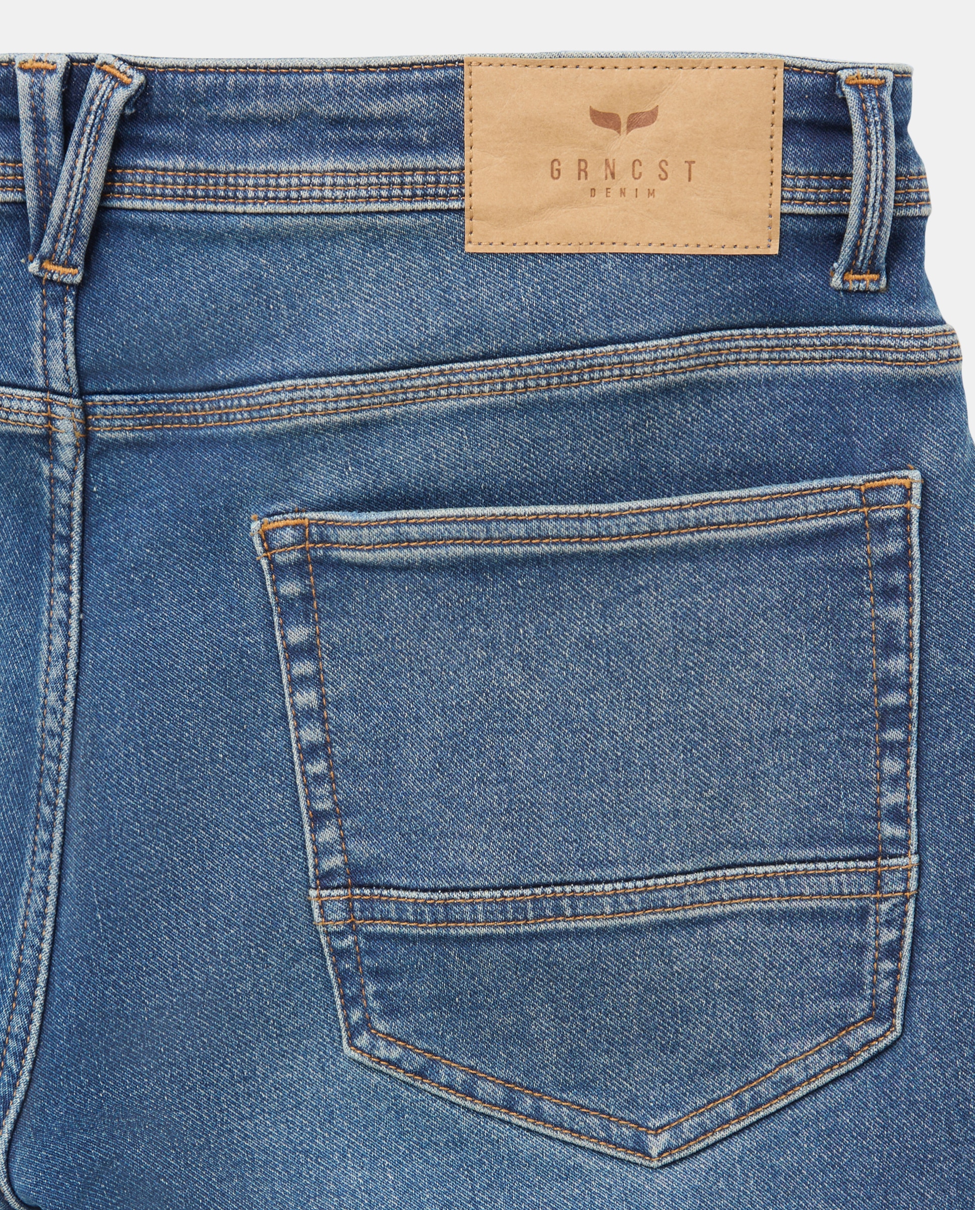 Pantalón vaquero slim de hombre - Green Coast - Azul Suave Azul Suave-5