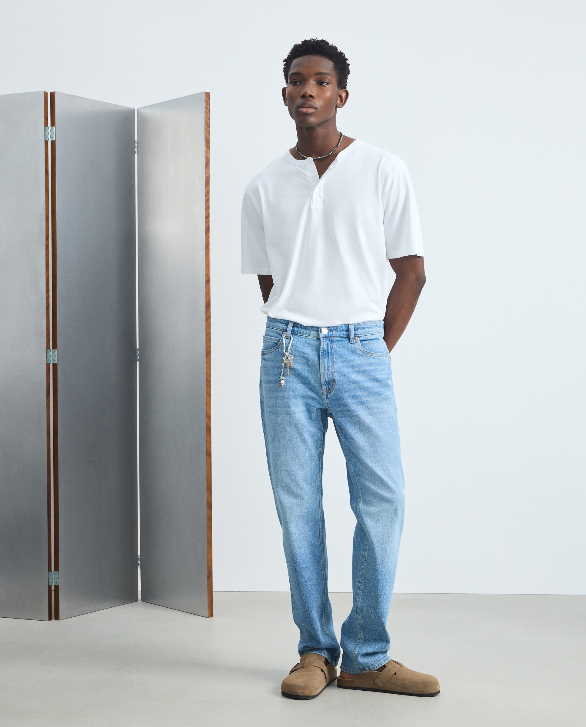 Imagen 1 de Pantalón vaquero regular de hombre. - Green Coast - 490 Petróleo 490 Petróleo
